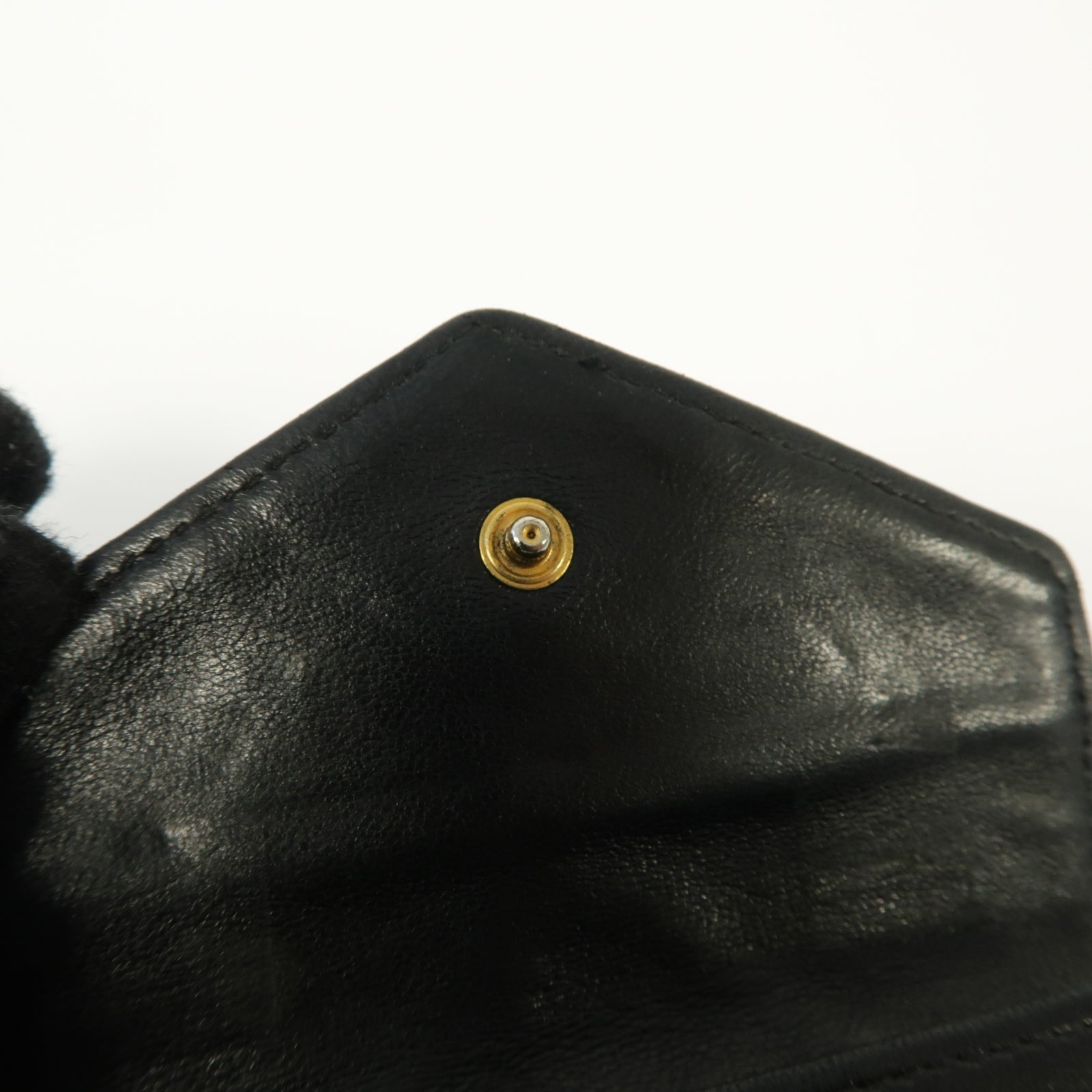 CHANEL 菱格Caviar皮革Coin Purse金扣零錢包黑色