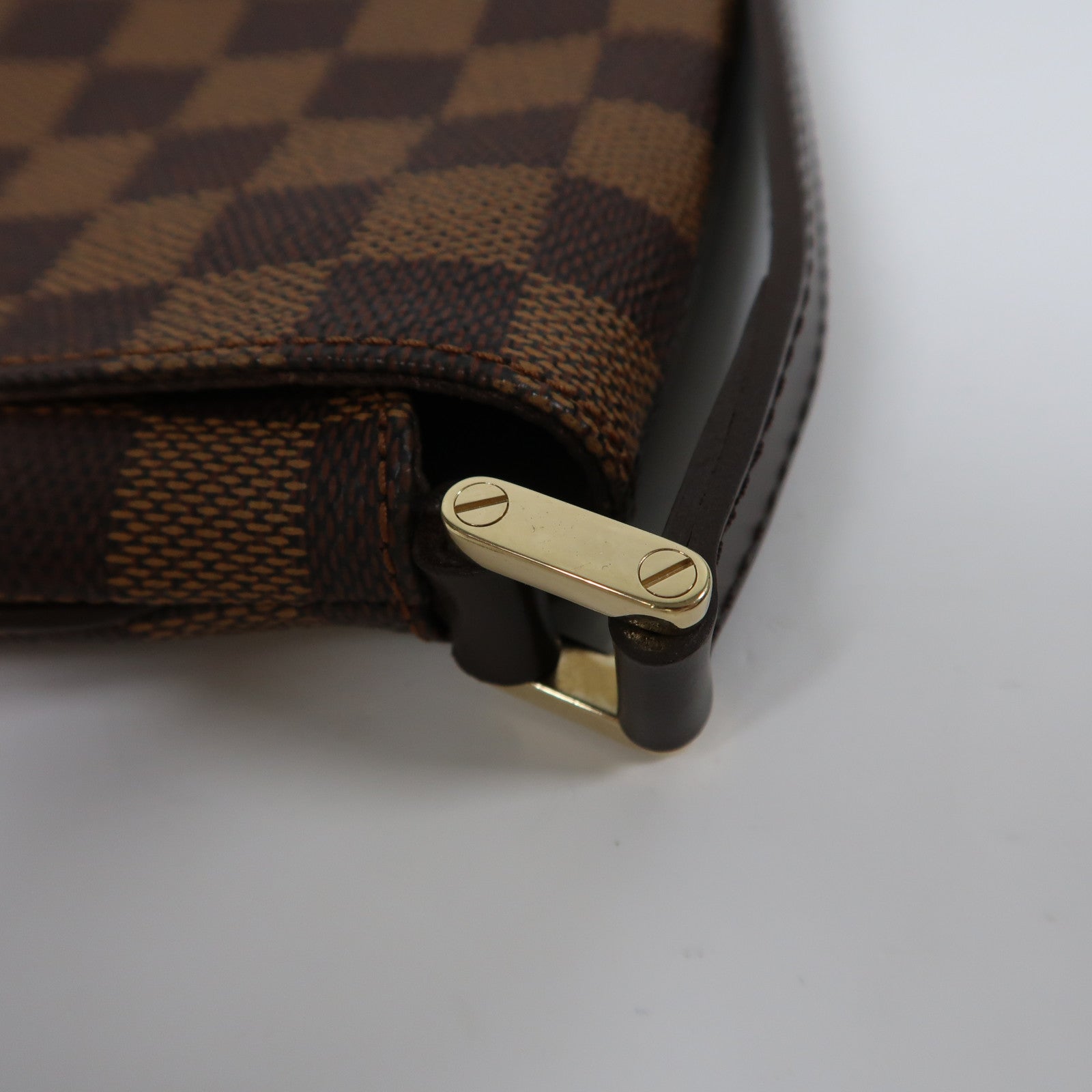 LOUIS VUITTON Damier Musette Salsa金扣肩背袋啡色