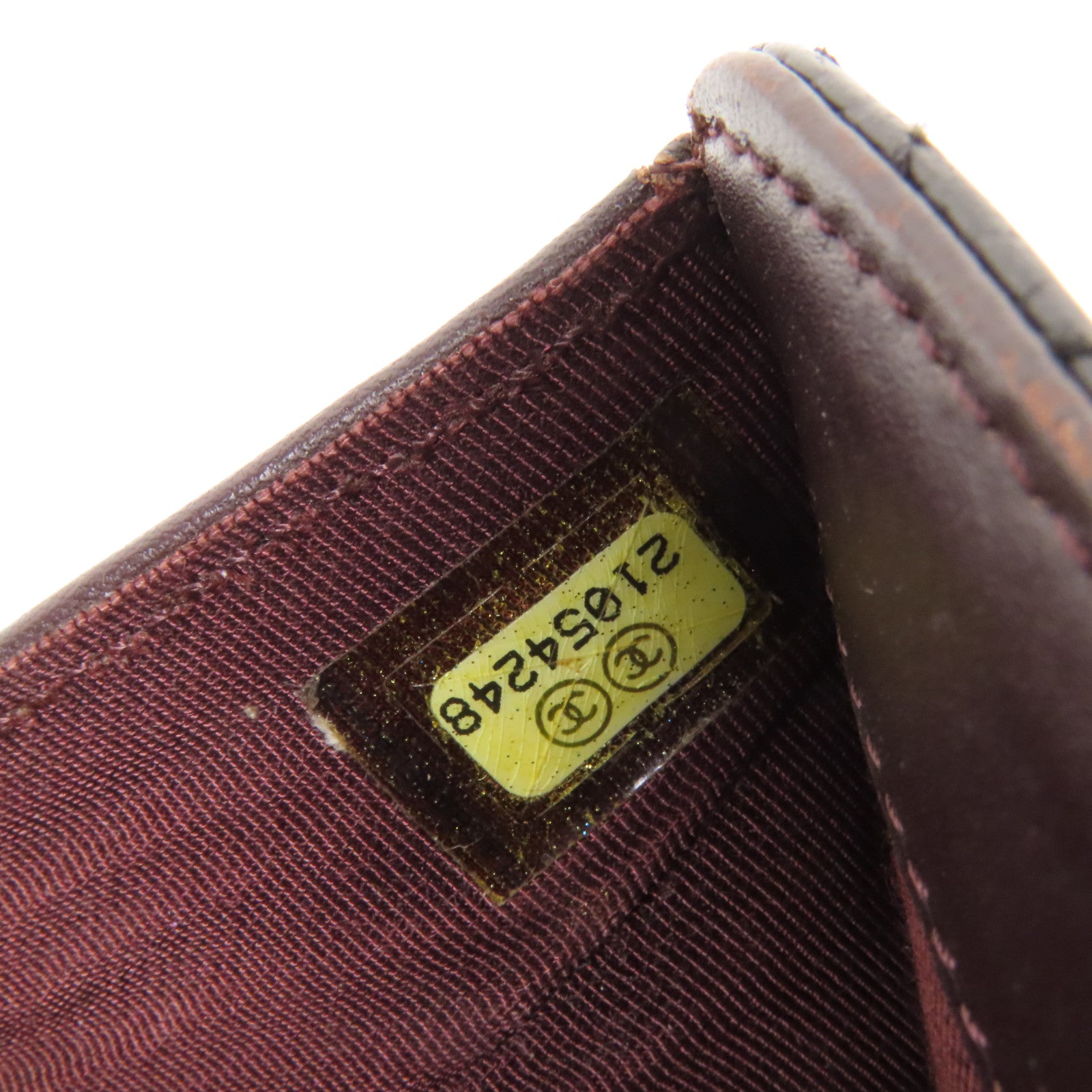 CHANEL 牛皮皮革Fold Wallet金扣錢包