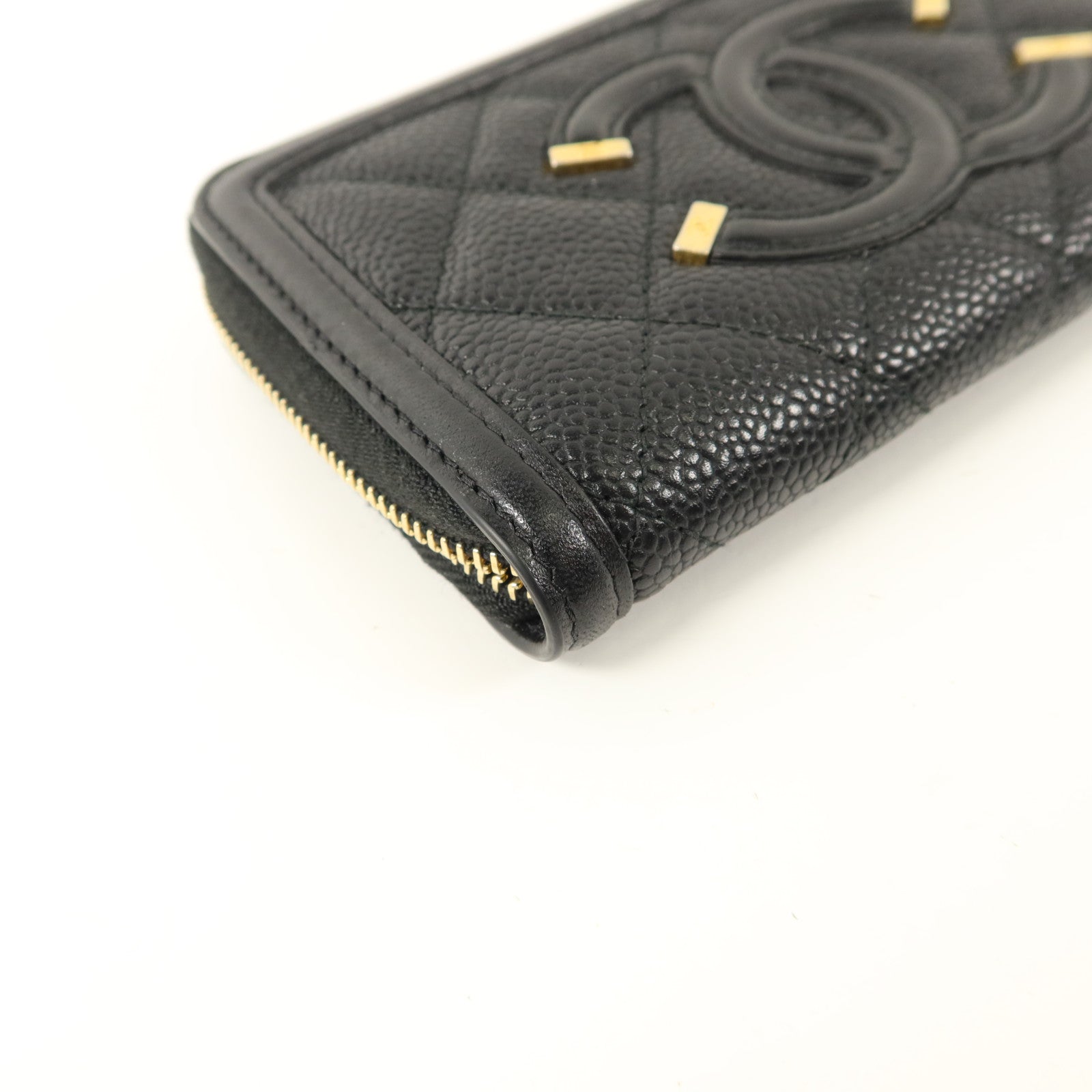 CHANEL 牛皮皮革Medium Zipped Wallet錢包