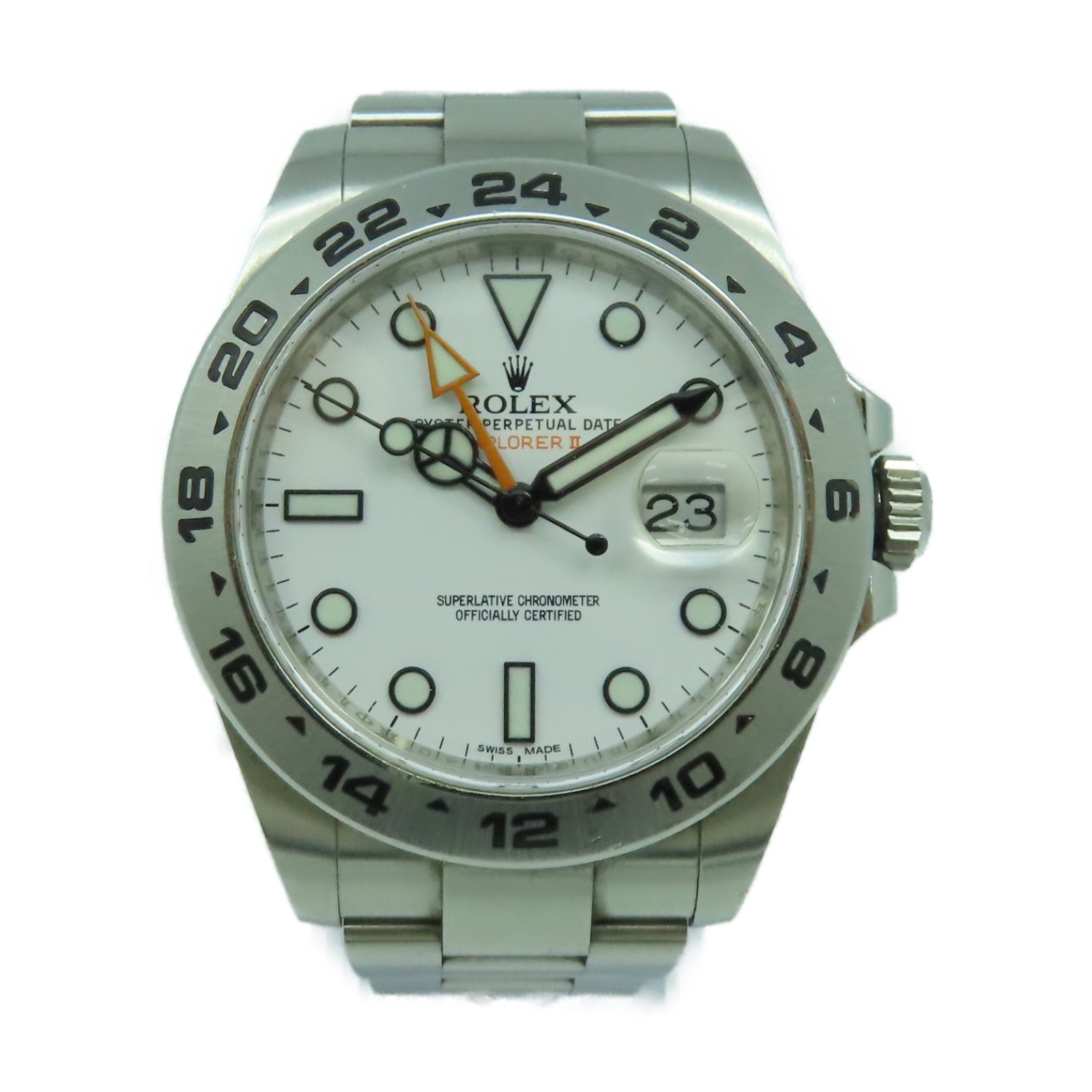 ROLEX ExplorerII不鏽鋼手錶自動機芯白色