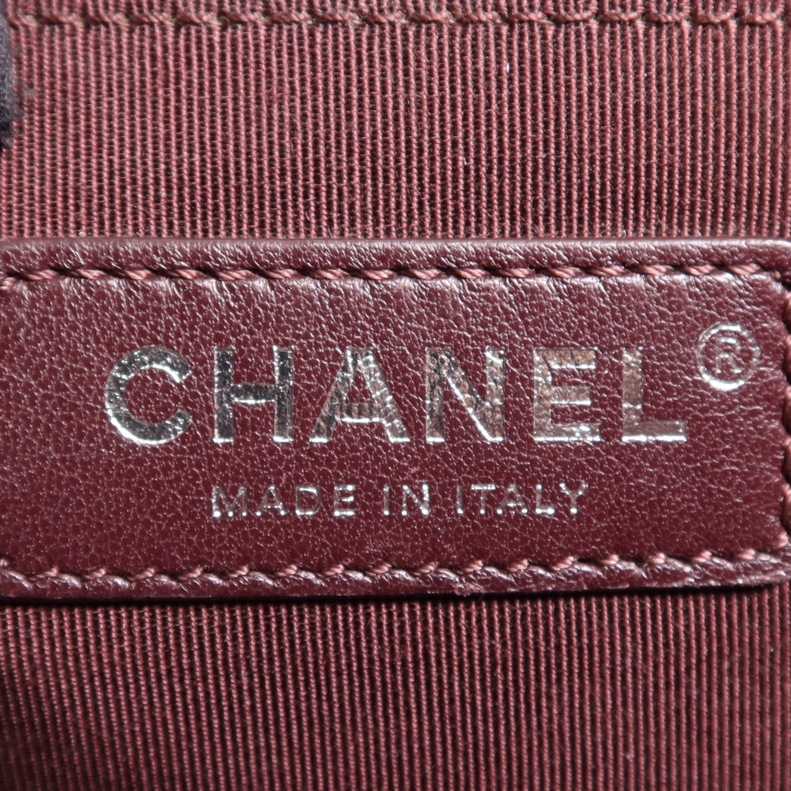 CHANEL 羊皮皮革Shoulder Bag銀扣鏈帶肩背袋