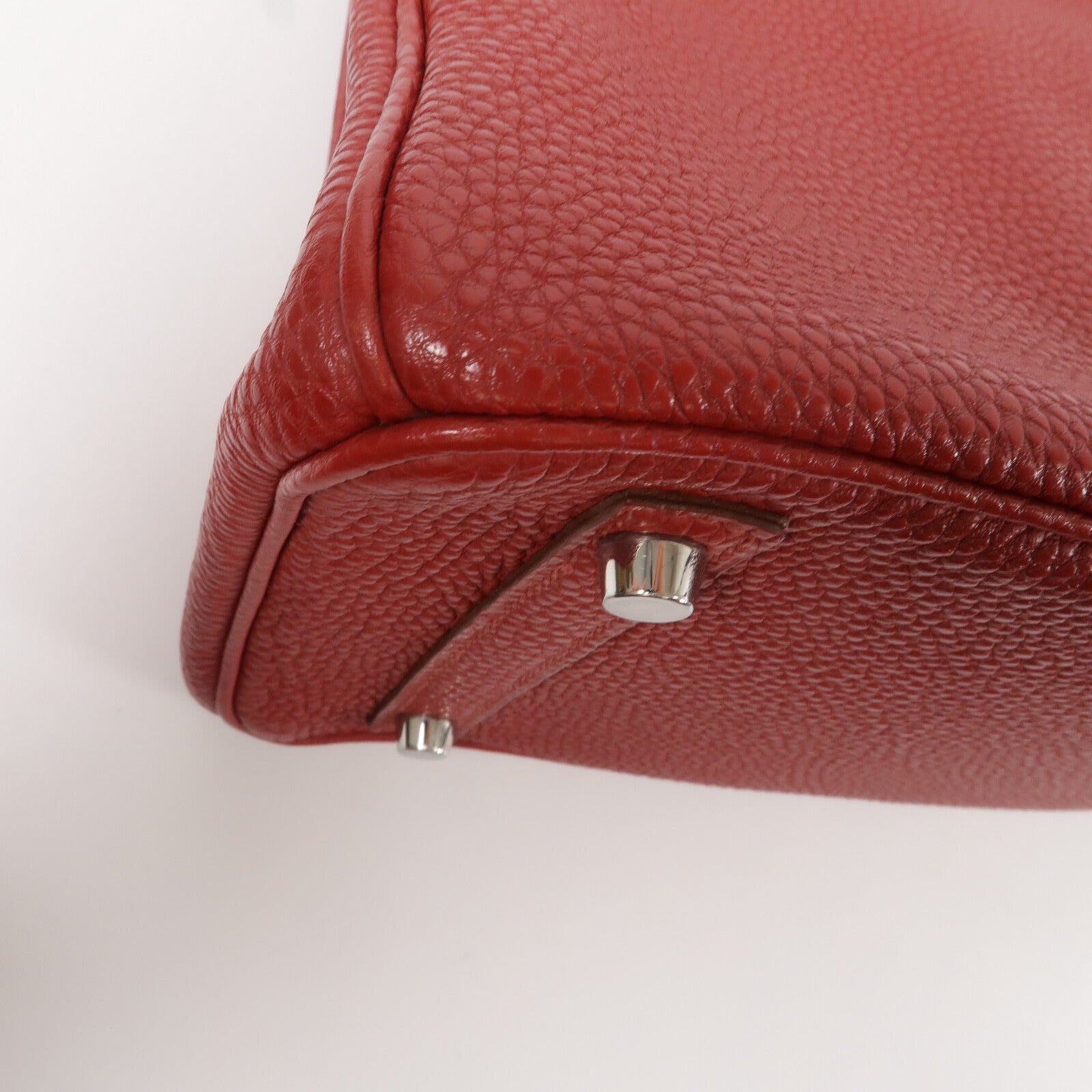 HERMES Togo皮革Birkin 30手挽袋Rouge Garnet