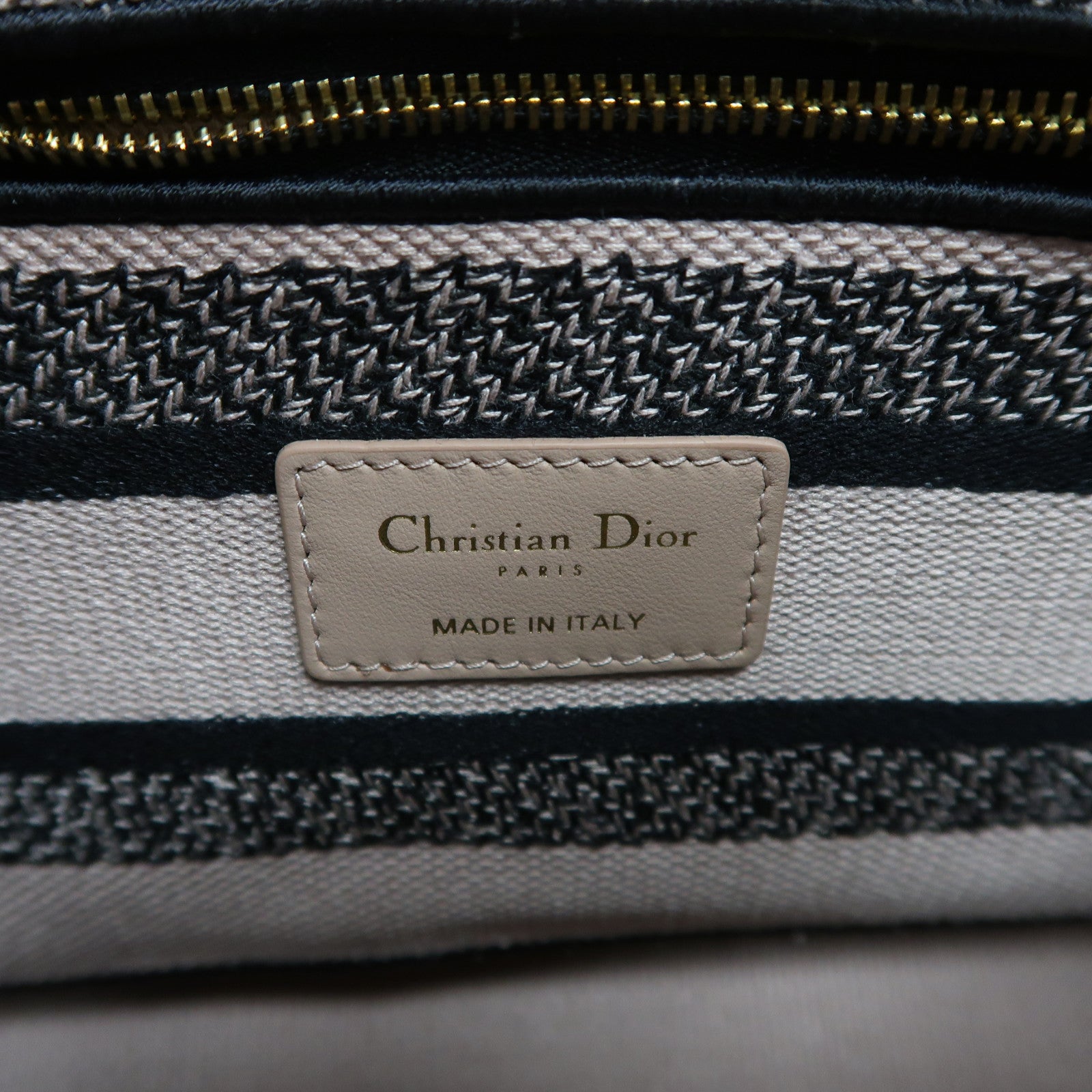 Dior 尼龍Lady Dior Handbag金扣手挽肩背兩用袋粉紅色