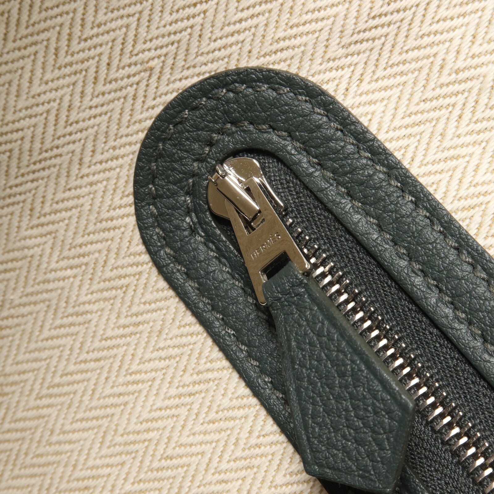HERMES Negonda皮革Mini Garden Party手挽袋Vert Mangrove