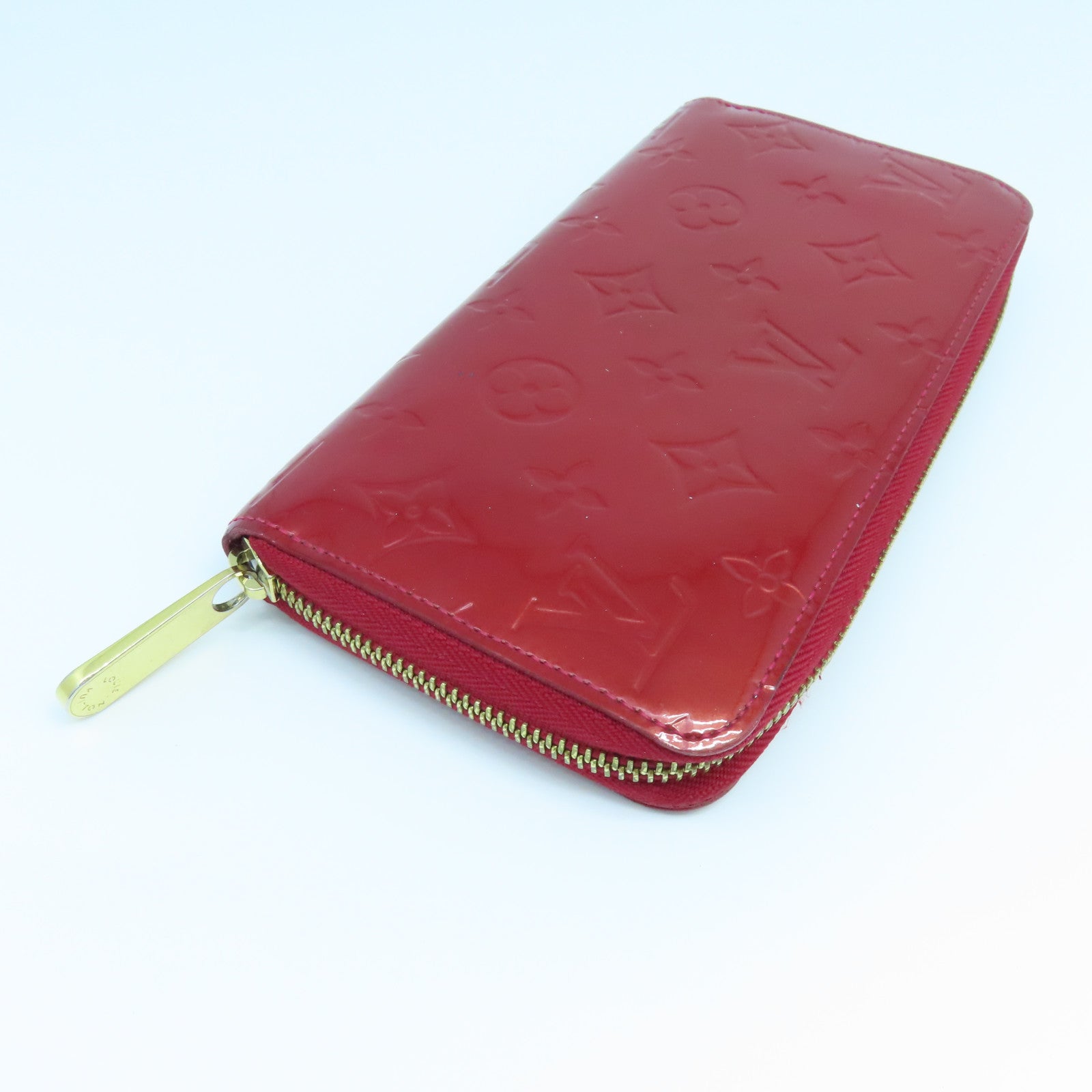 LOUIS VUITTON 【激減優惠】Monogram Vernis Zipper Long Wallet金扣長錢包紅色