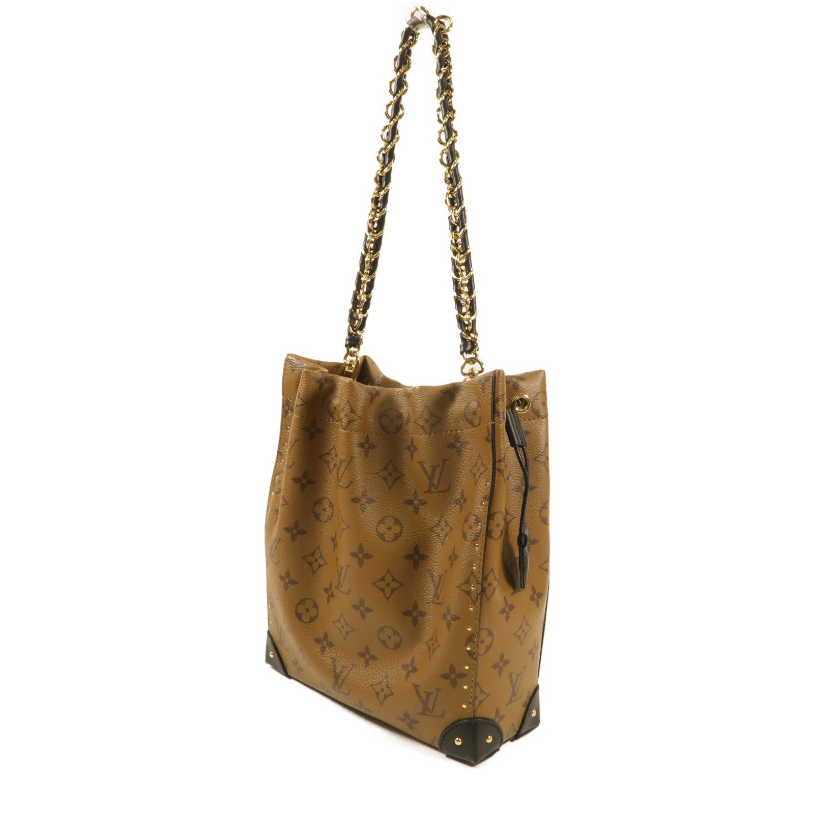 LOUIS VUITTON Monogram Reverse Noe Trunk PM手挽肩背兩用袋