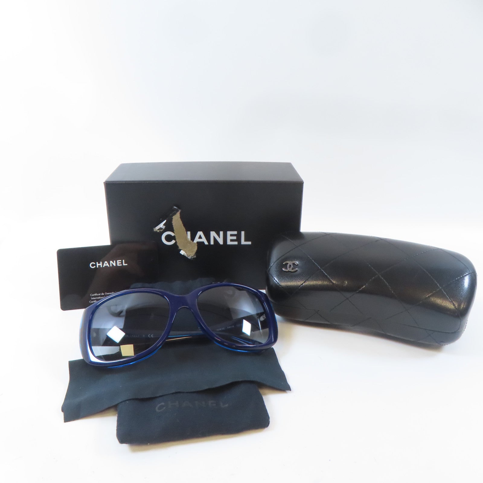 CHANEL PVC Sunglasses太陽眼鏡紫色/藍色