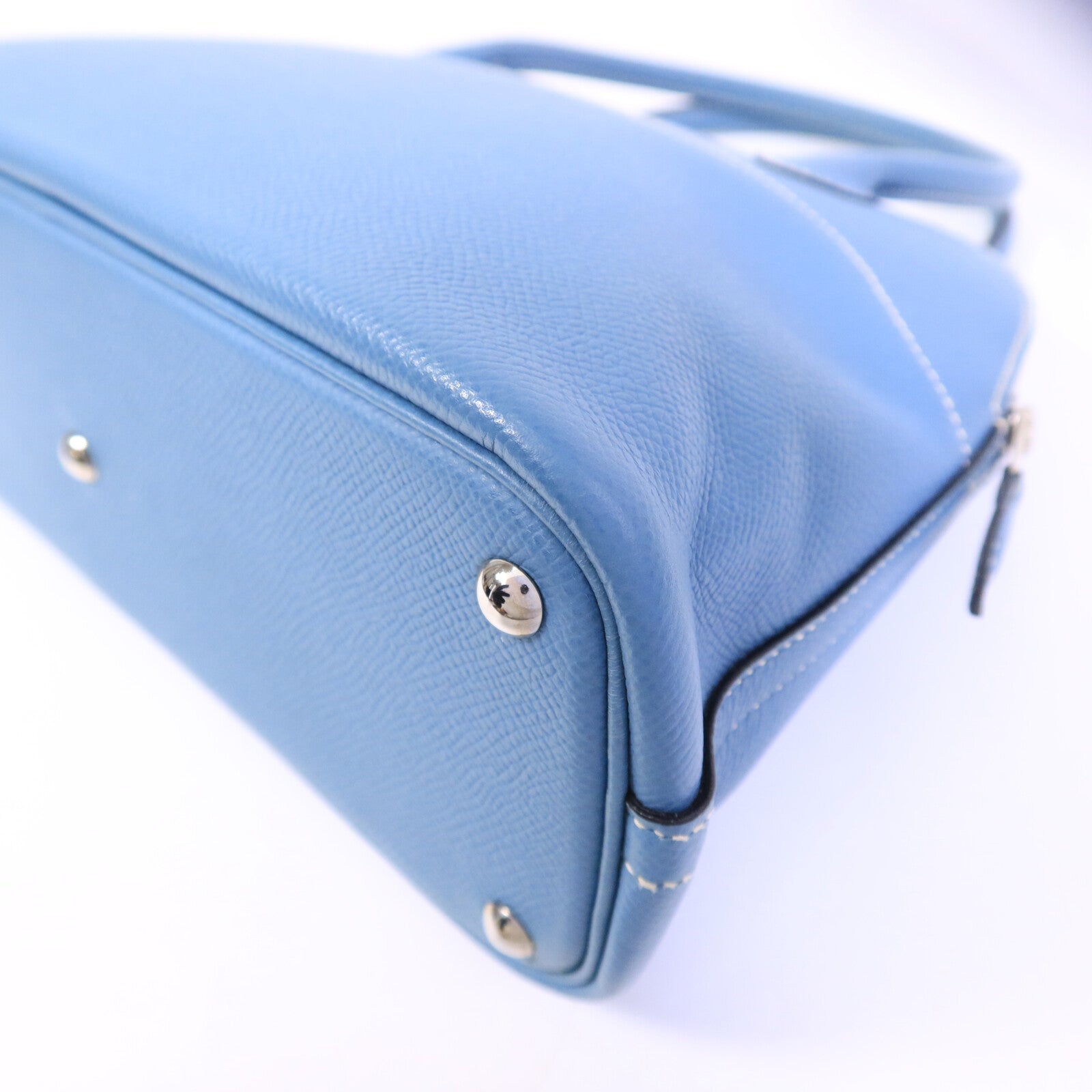 HERMES Epsom皮革Bolide 27手挽肩背兩用袋Blue Jean