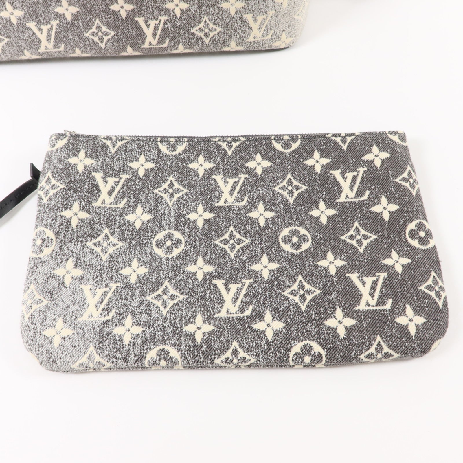 LOUIS VUITTON Monogram Denim Neverfull MM手挽袋