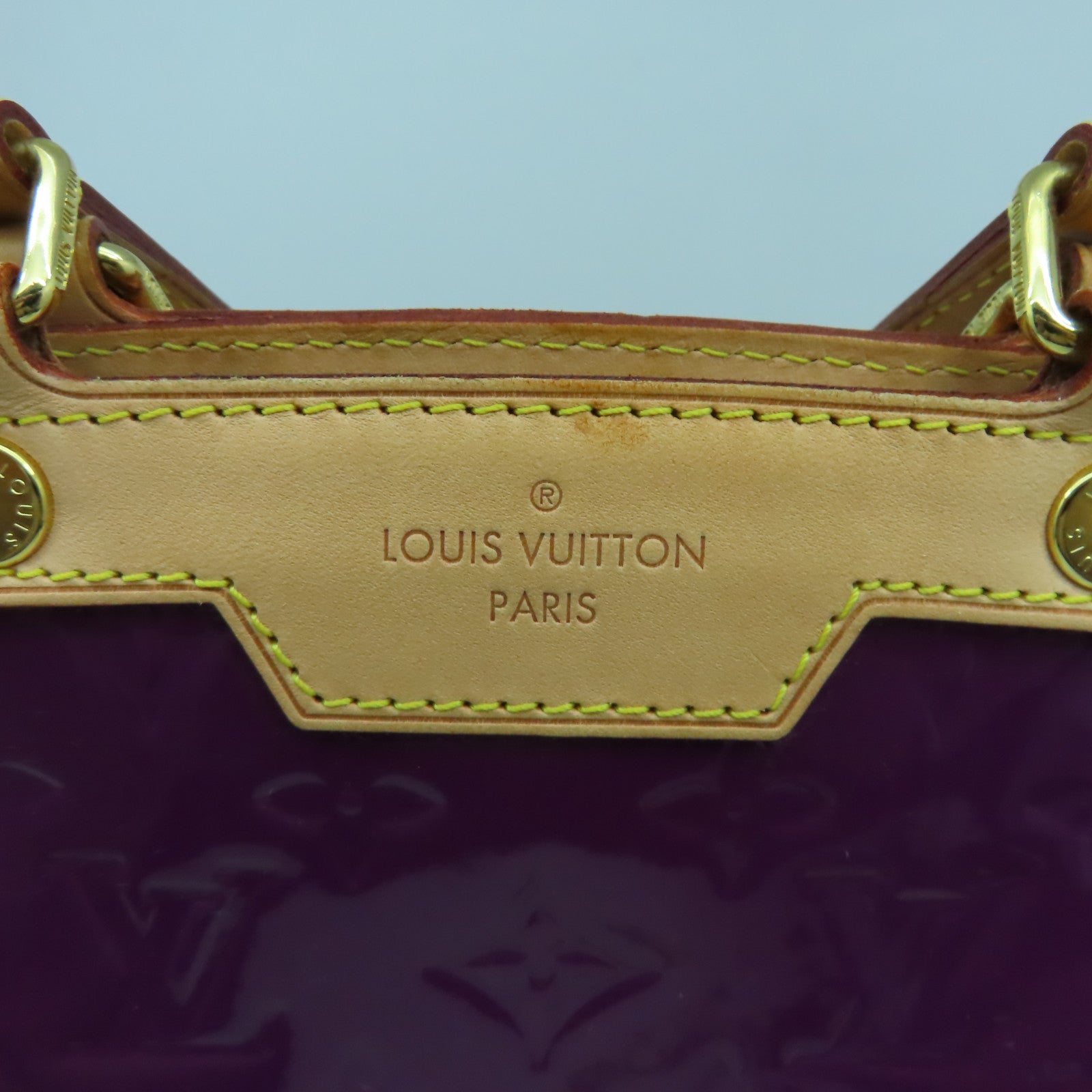 LOUIS VUITTON 【激減優惠】Monogram Vernis Blair MM金扣手挽肩背兩用袋紫色