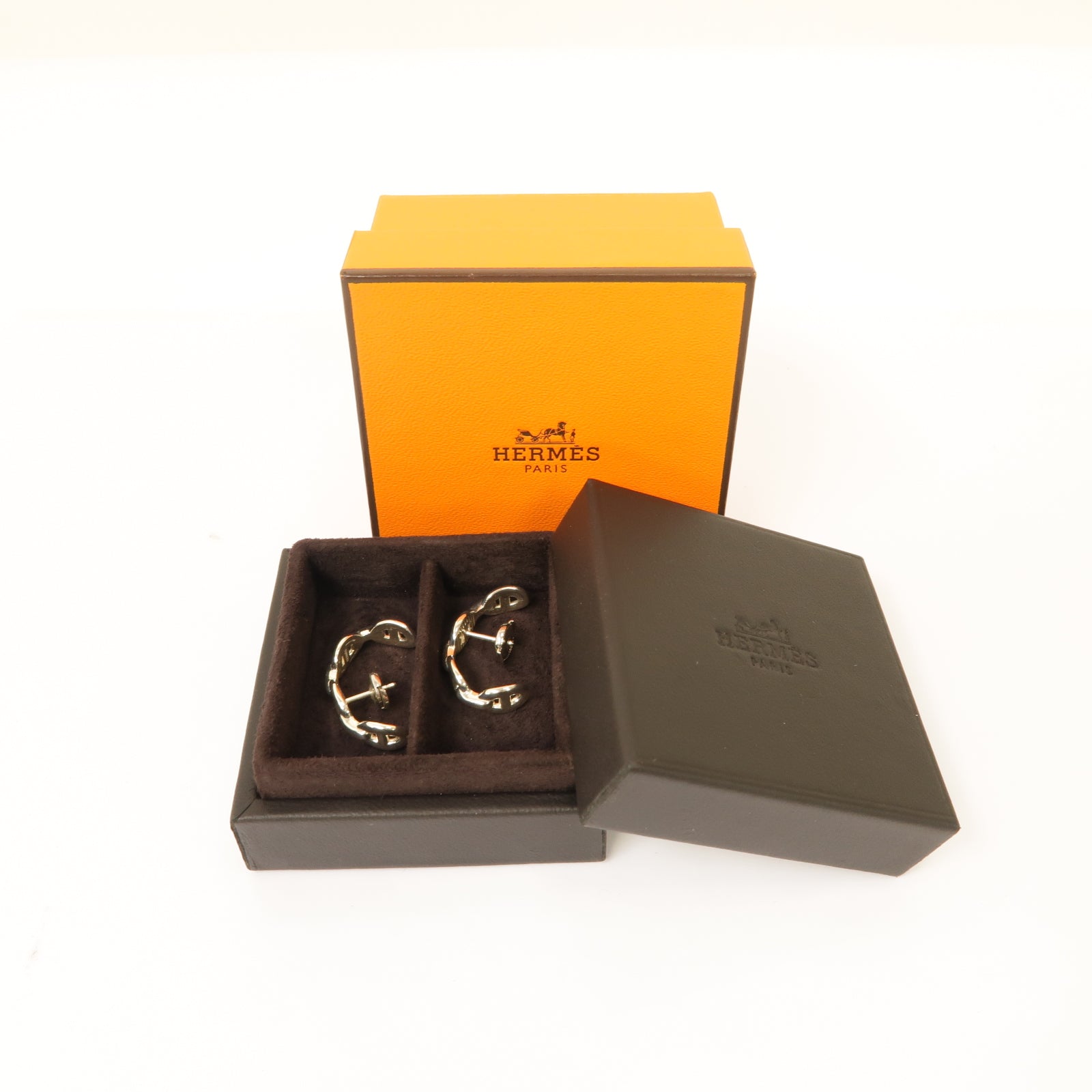 HERMES 925純銀Enchainee Earrings耳環