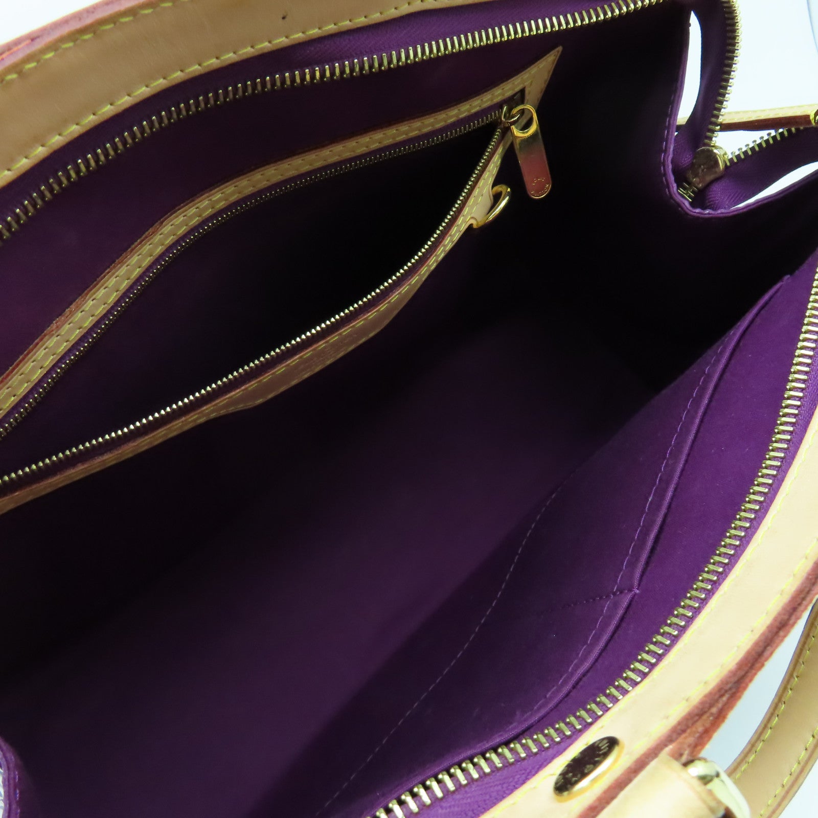 LOUIS VUITTON 【激減優惠】Monogram Vernis Blair MM金扣手挽肩背兩用袋紫色