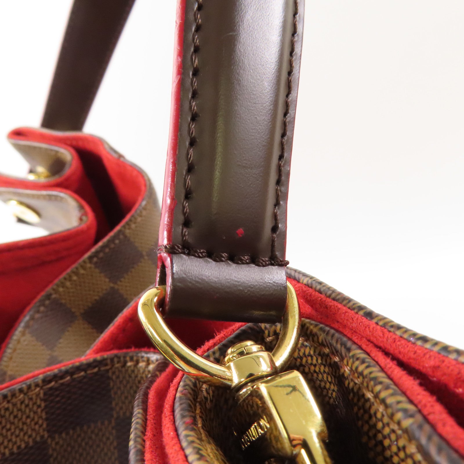 LOUIS VUITTON Damier Caissa Hobo金扣手挽袋