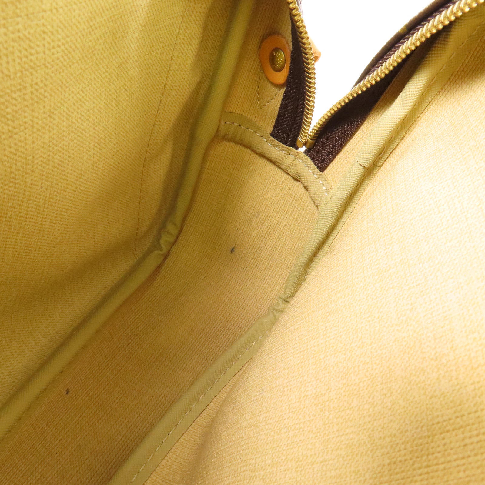 LOUIS VUITTON Monogram Reporter PM金扣肩背袋棕色