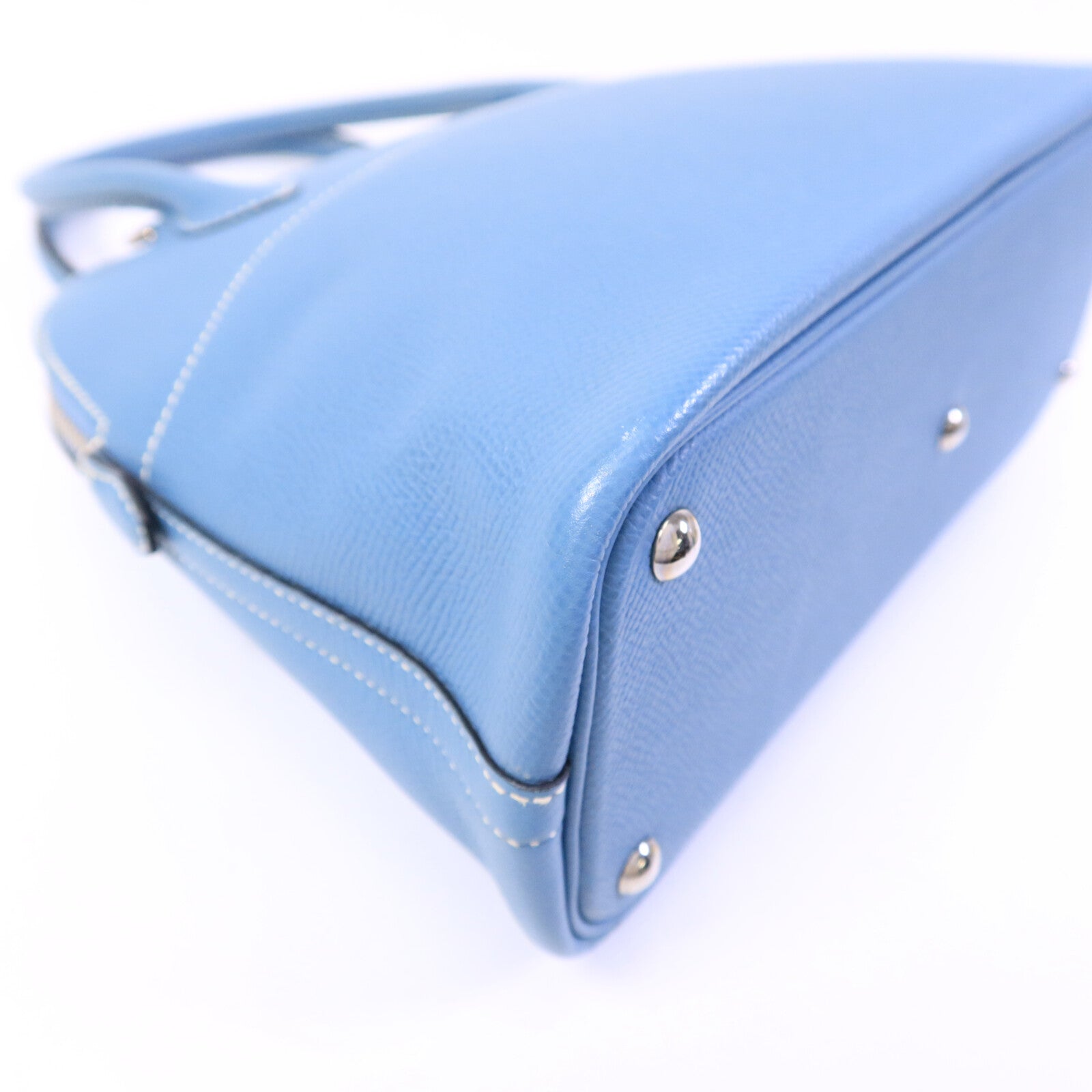 HERMES Epsom皮革Bolide 27手挽肩背兩用袋Blue Jean