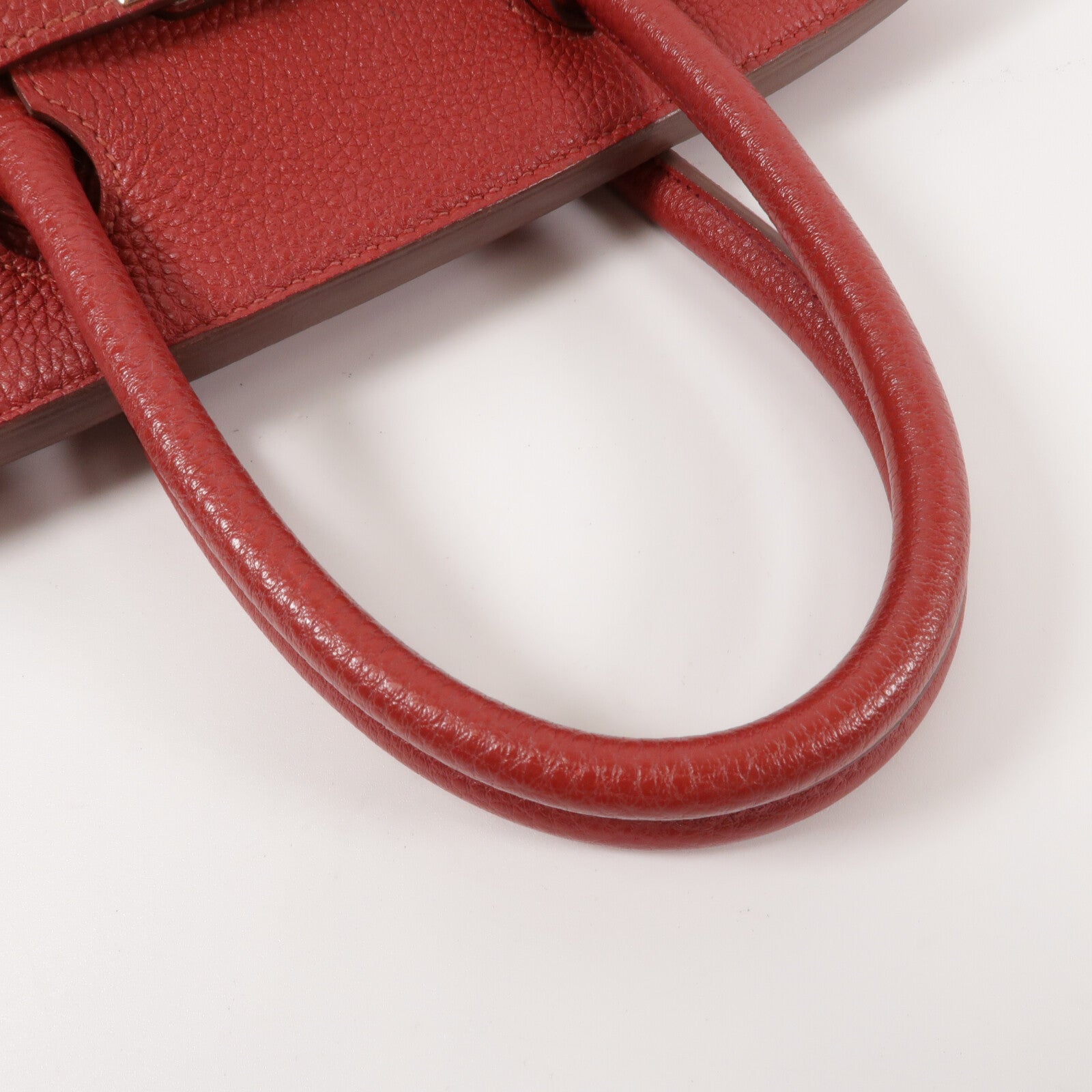 HERMES Togo皮革Birkin 30手挽袋Rouge Garnet
