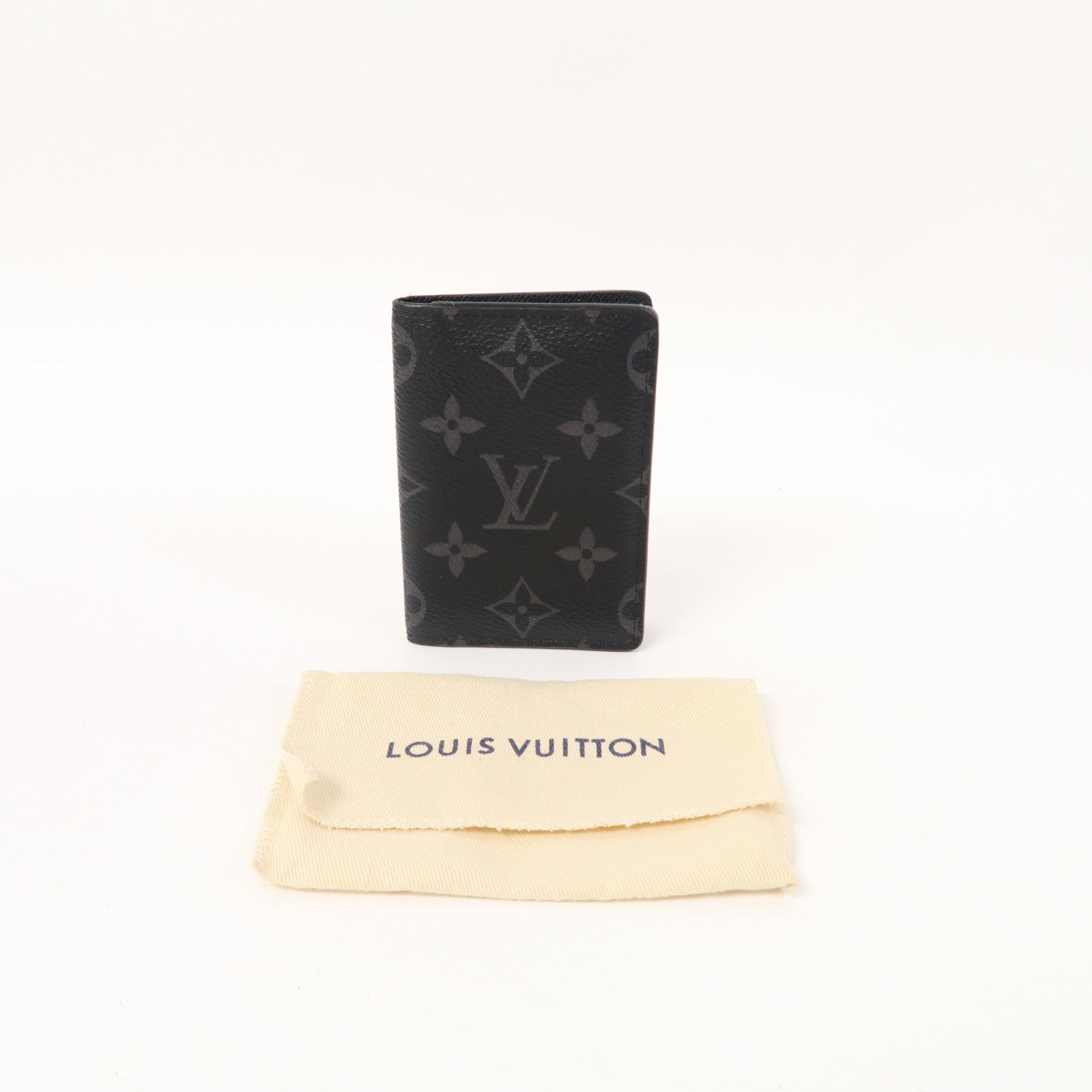 LOUIS VUITTON Monogram Eclipse Card Holder卡片套黑色