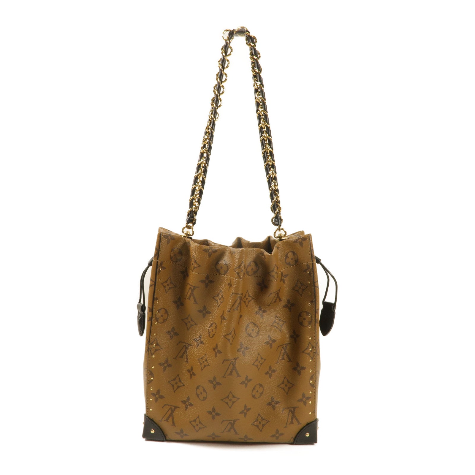 LOUIS VUITTON Monogram Reverse Noe Trunk PM手挽肩背兩用袋