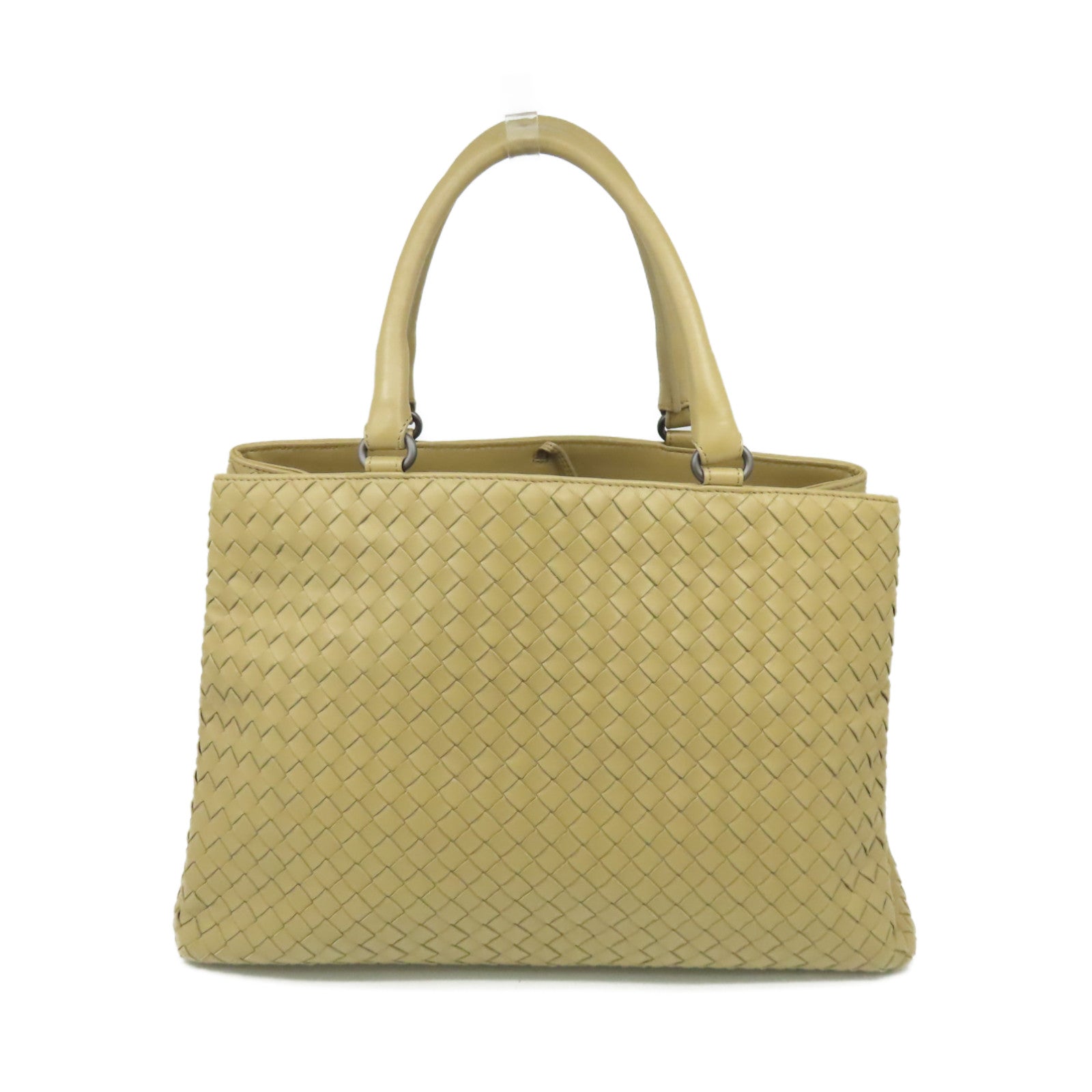 BOTTEGA VENETA 【激減優惠】織紋皮革Tote Bag肩背袋杏色