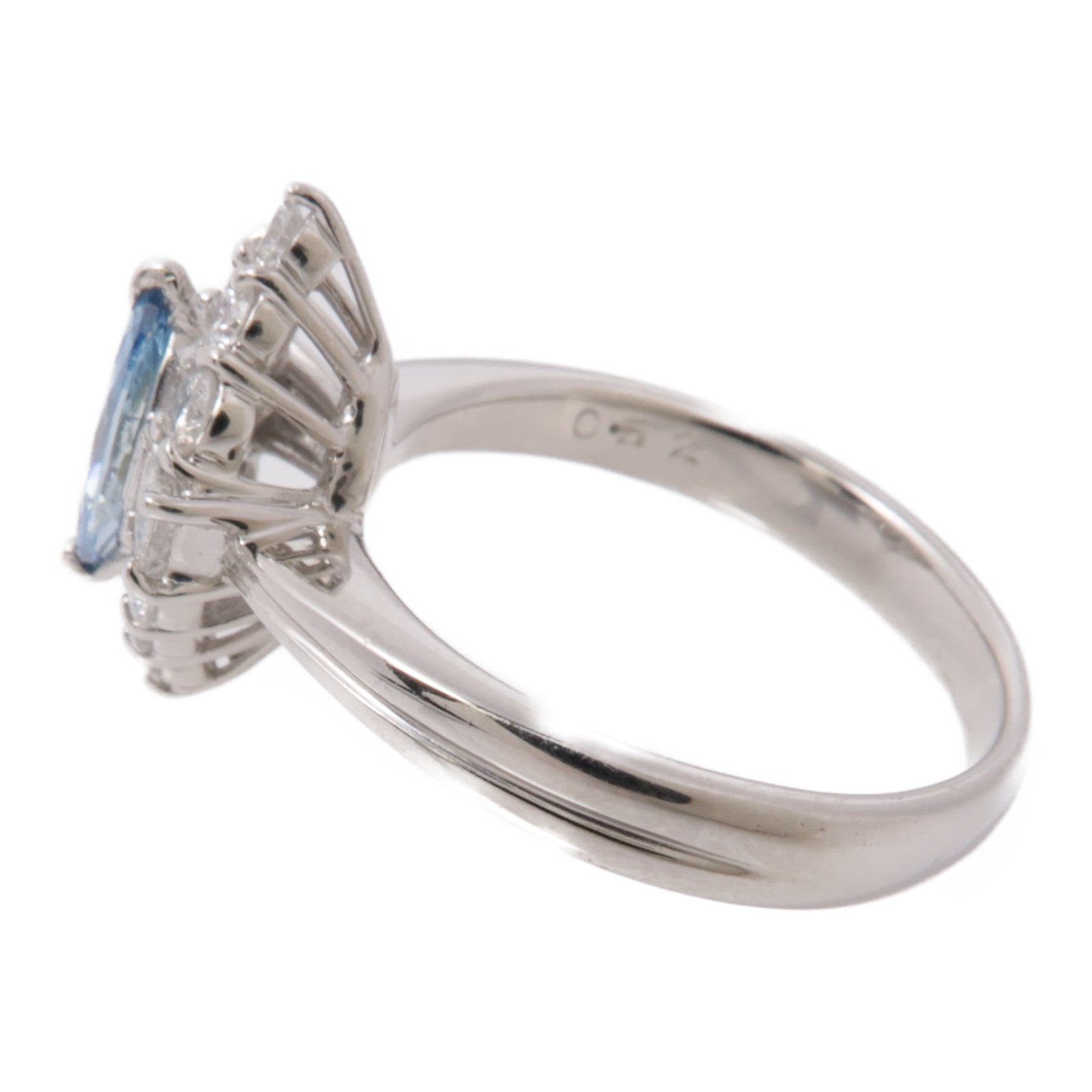 JEWELRY 【激減優惠】PT900鉑金Treat Diamond Ring鑽石戒指US#5.5