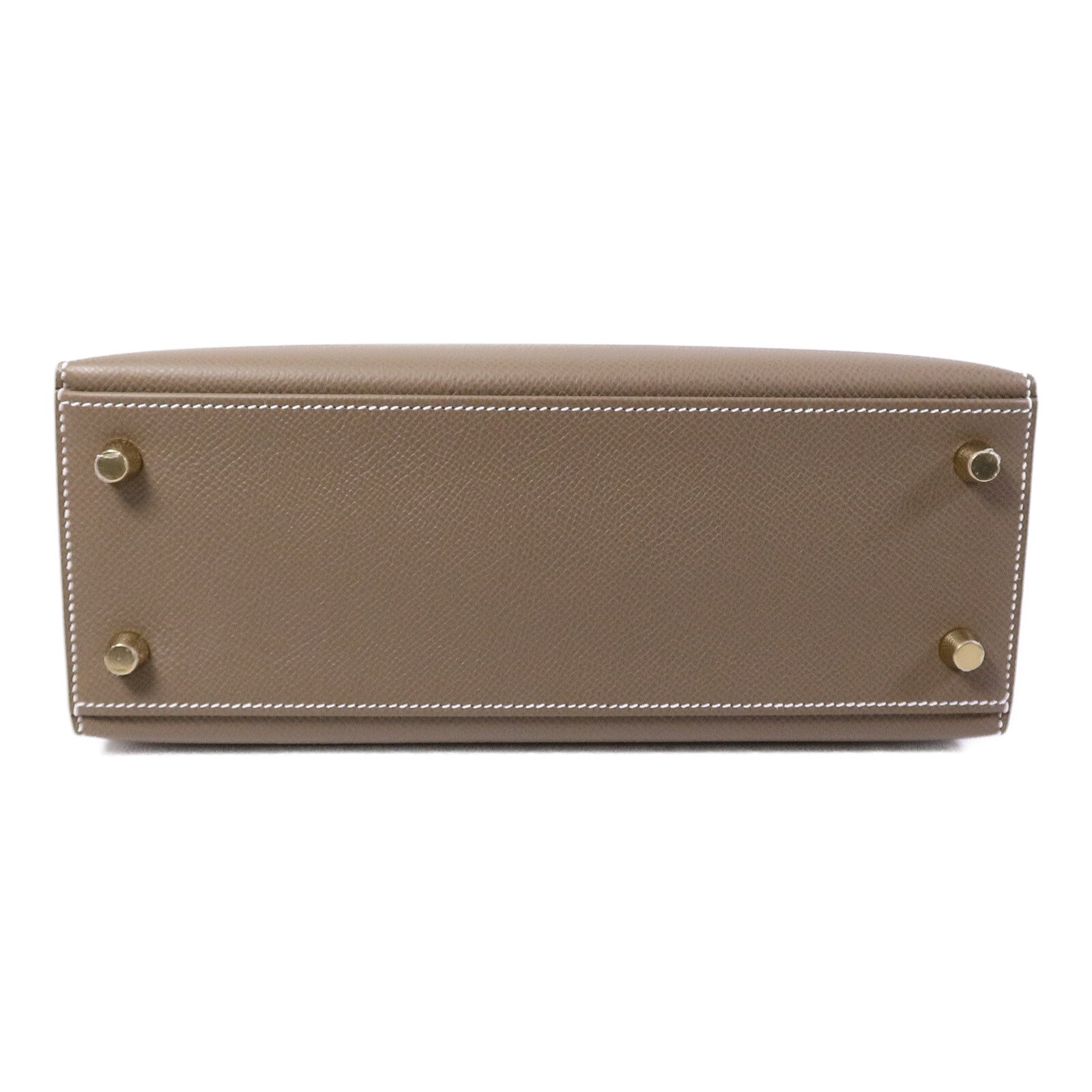 HERMES Epsom皮革Kelly 25手挽肩背兩用袋Etoupe