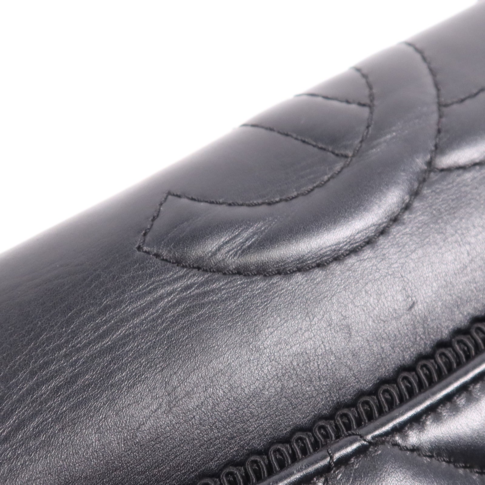 CHANEL 羊皮皮革Shoulder Bag銀扣鏈帶肩背袋