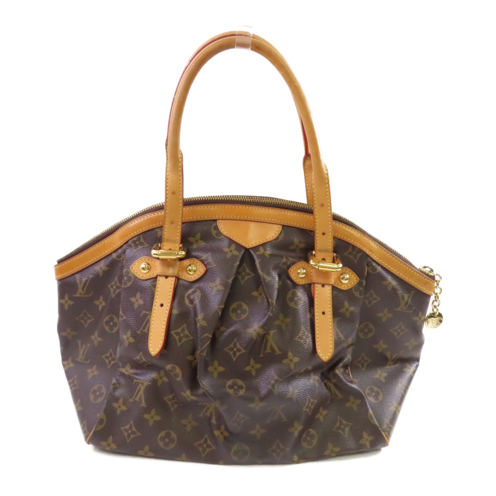 LOUIS VUITTON 【激減優惠】Monogram Tivoli GM Hand Bag金扣手挽袋啡色