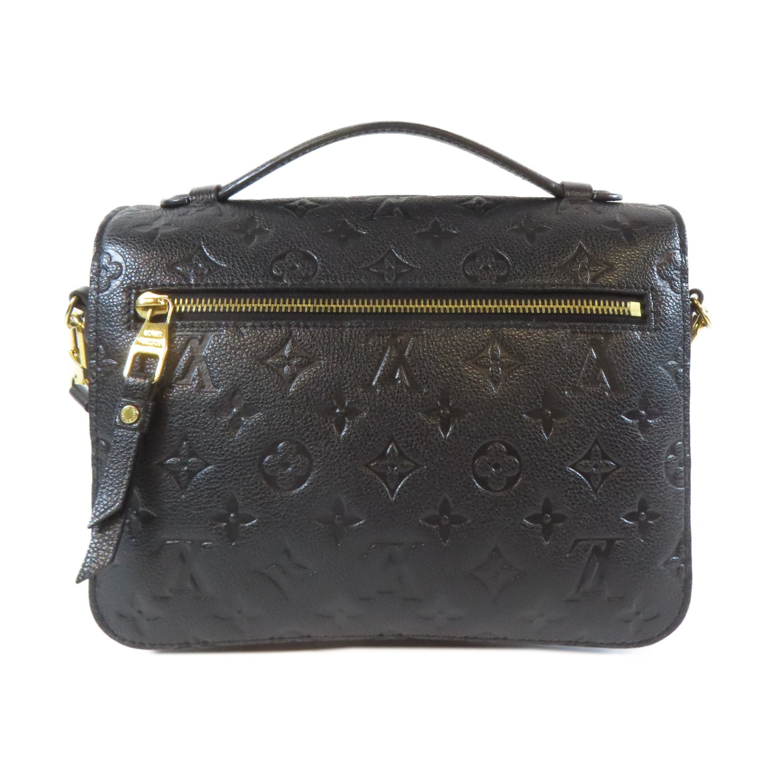 LOUIS VUITTON 【清倉大減價】Monogram Empreintc Pochette Metis金扣肩背袋黑色