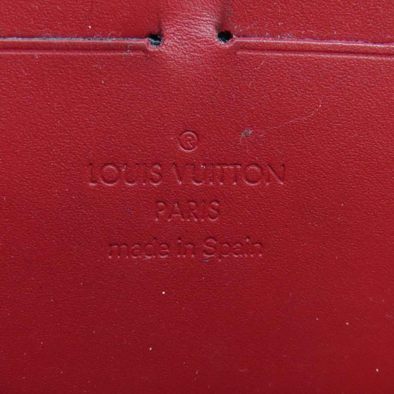 LOUIS VUITTON 【激減優惠】Monogram Vernis Zipper Long Wallet金扣長錢包紅色