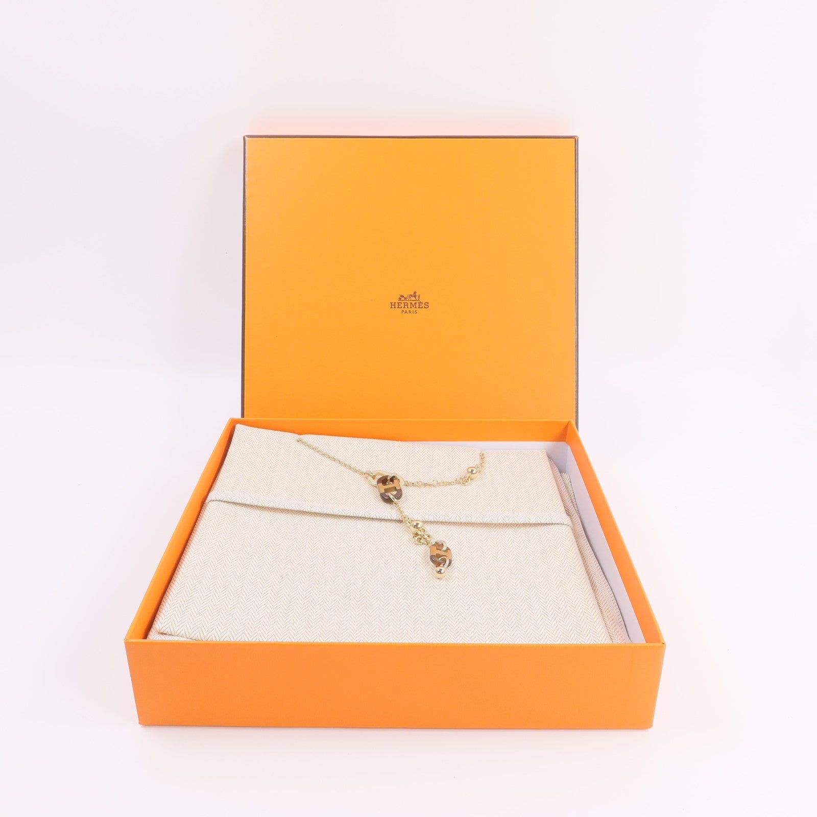 HERMES 牛角/金屬Sur Mer Necklace Small項鍊