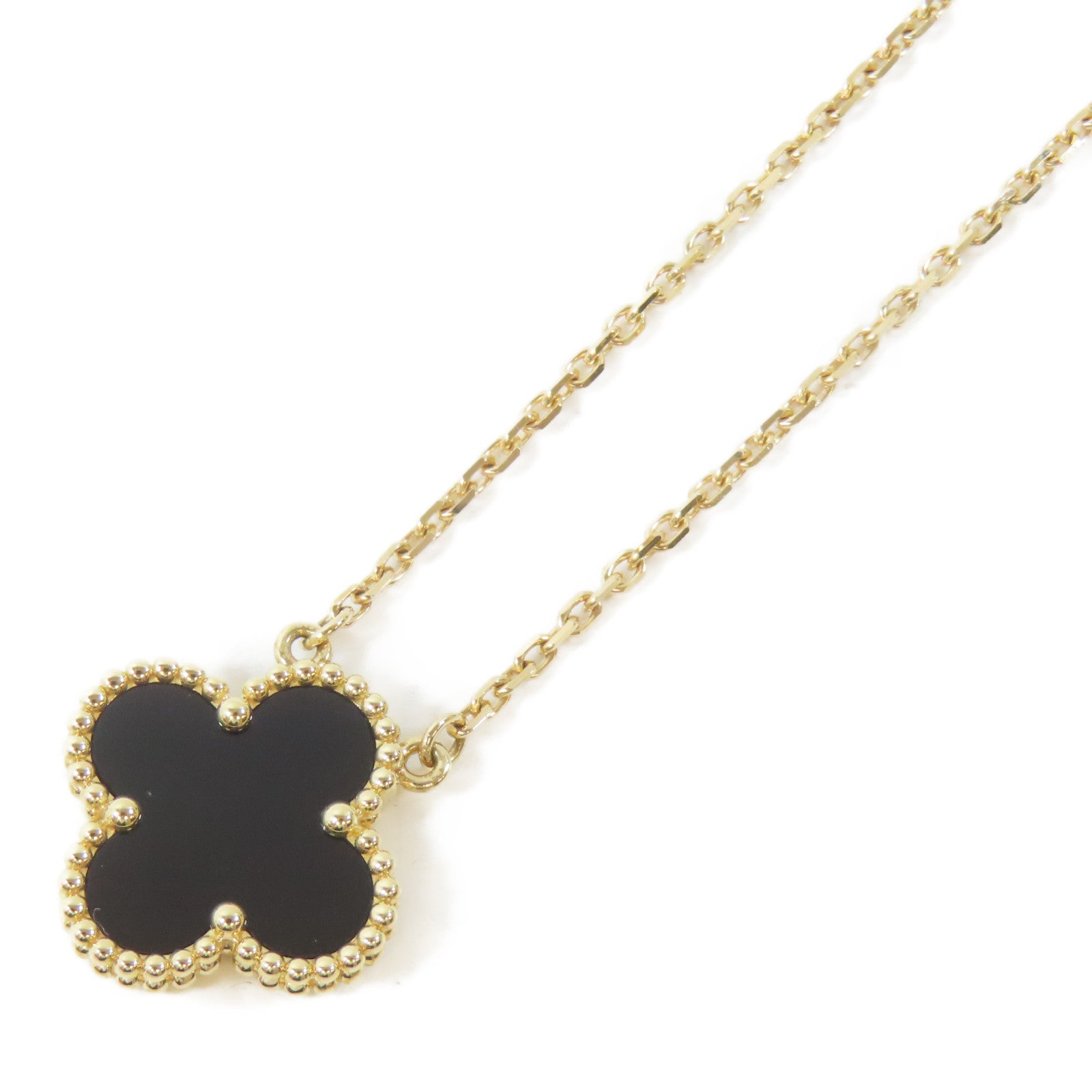 Van Cleef & Arpels 18K黃金Vintage Alhambra項鍊#42cm