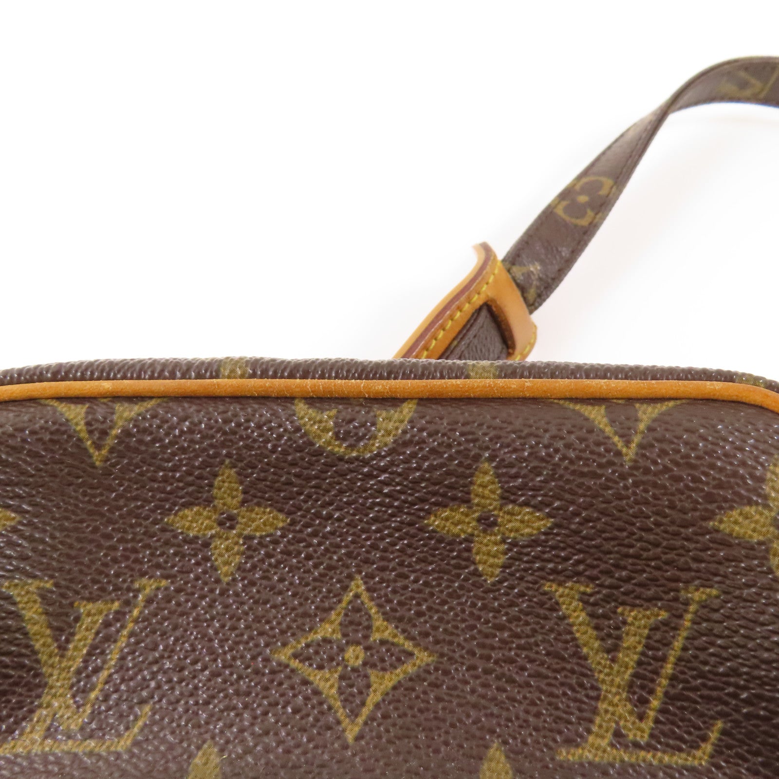 LOUIS VUITTON Monogram Amazon金扣肩背袋棕色
