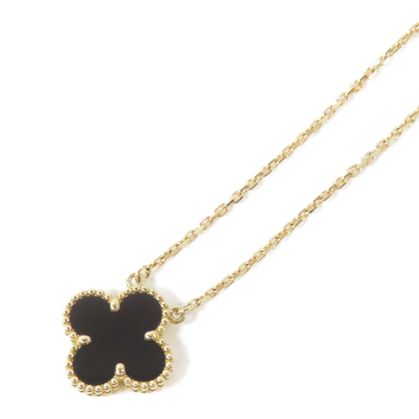 Van Cleef & Arpels 18K黃金Vintage Alhambra項鍊#42cm