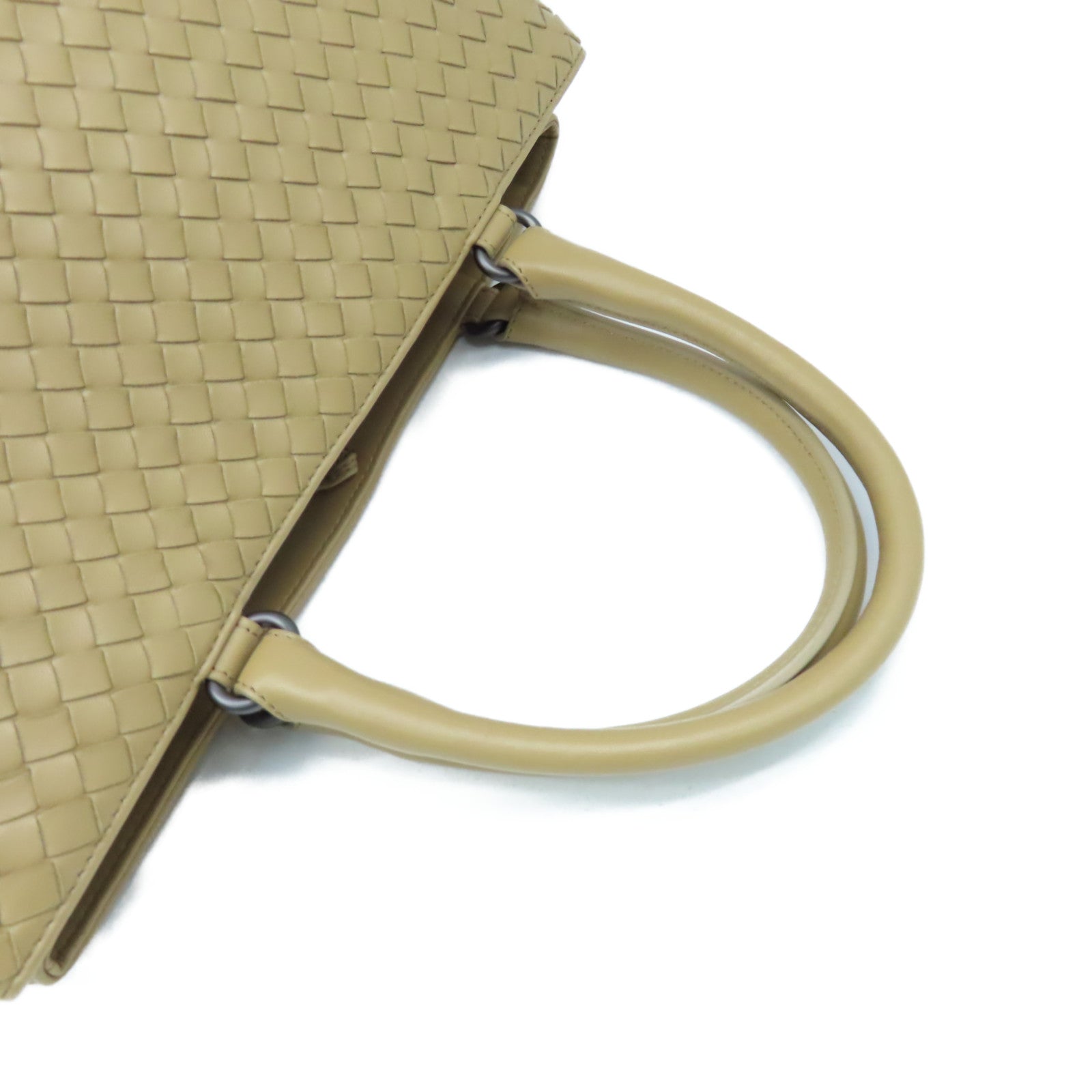 BOTTEGA VENETA 【激減優惠】織紋皮革Tote Bag肩背袋杏色