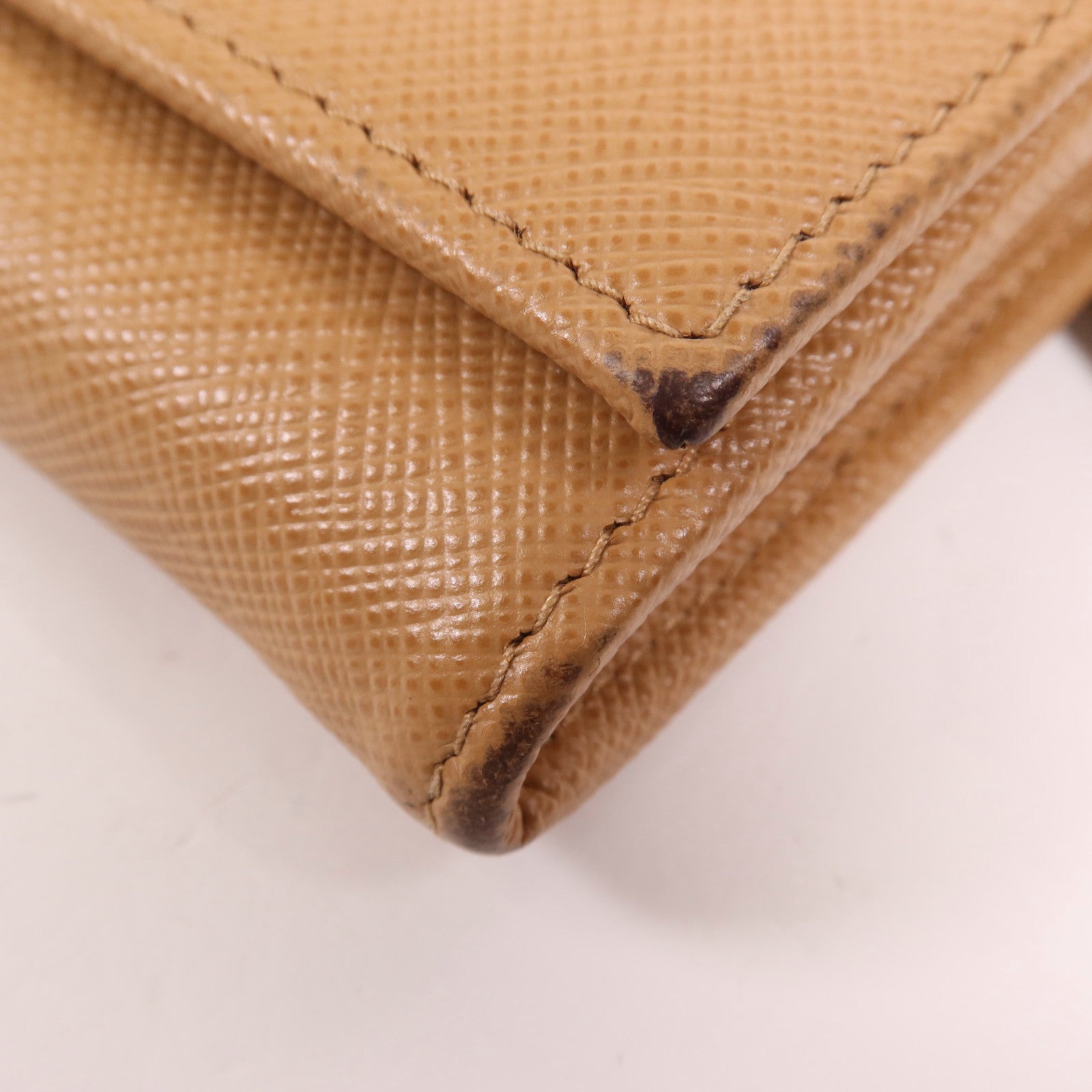 PRADA 牛皮皮革Long Wallet金扣長錢包