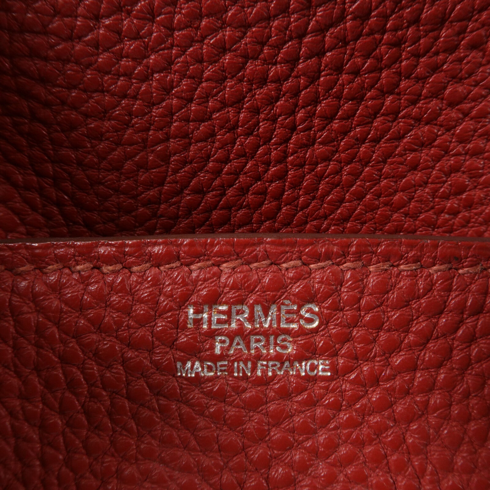 HERMES Togo皮革Birkin 30手挽袋Rouge Garnet