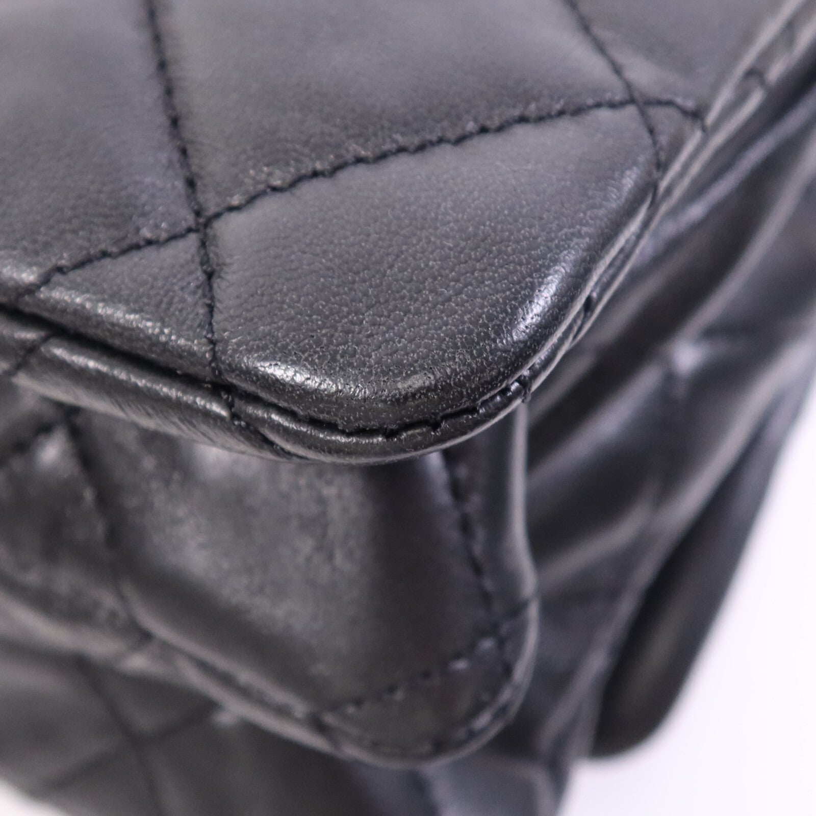 CHANEL 羊皮皮革Chain Shoulder Bag金扣鏈帶肩背袋