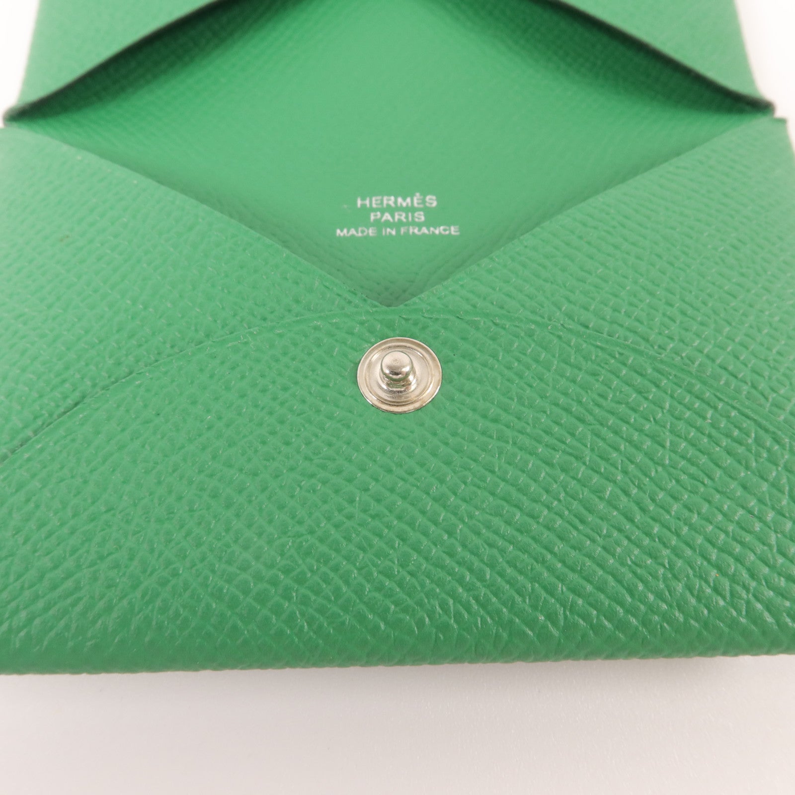 HERMES Epsom皮革Calvi Card Holder卡片套