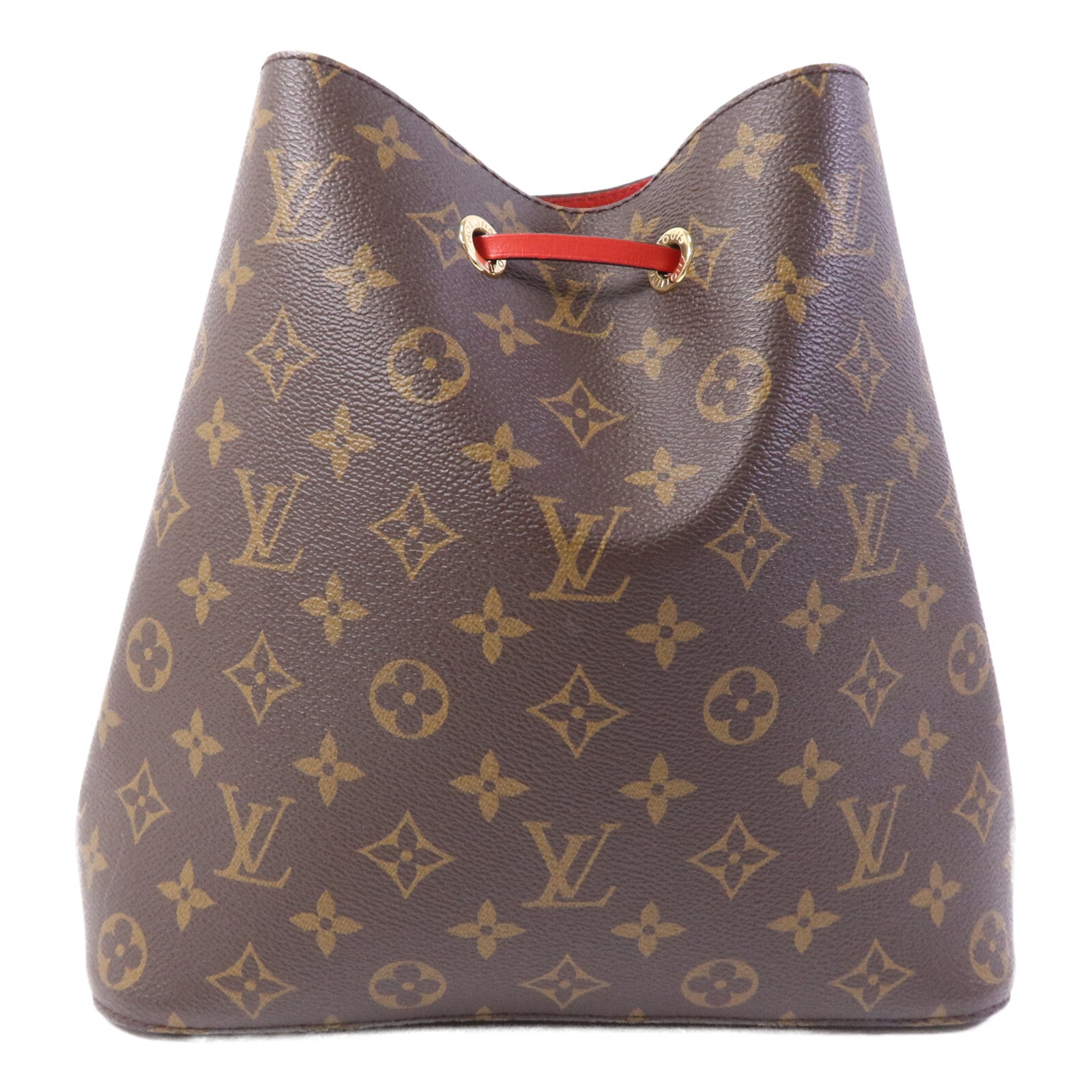 LOUIS VUITTON Monogram Neo Noe Bucket Bag金扣肩背袋Coquelicot