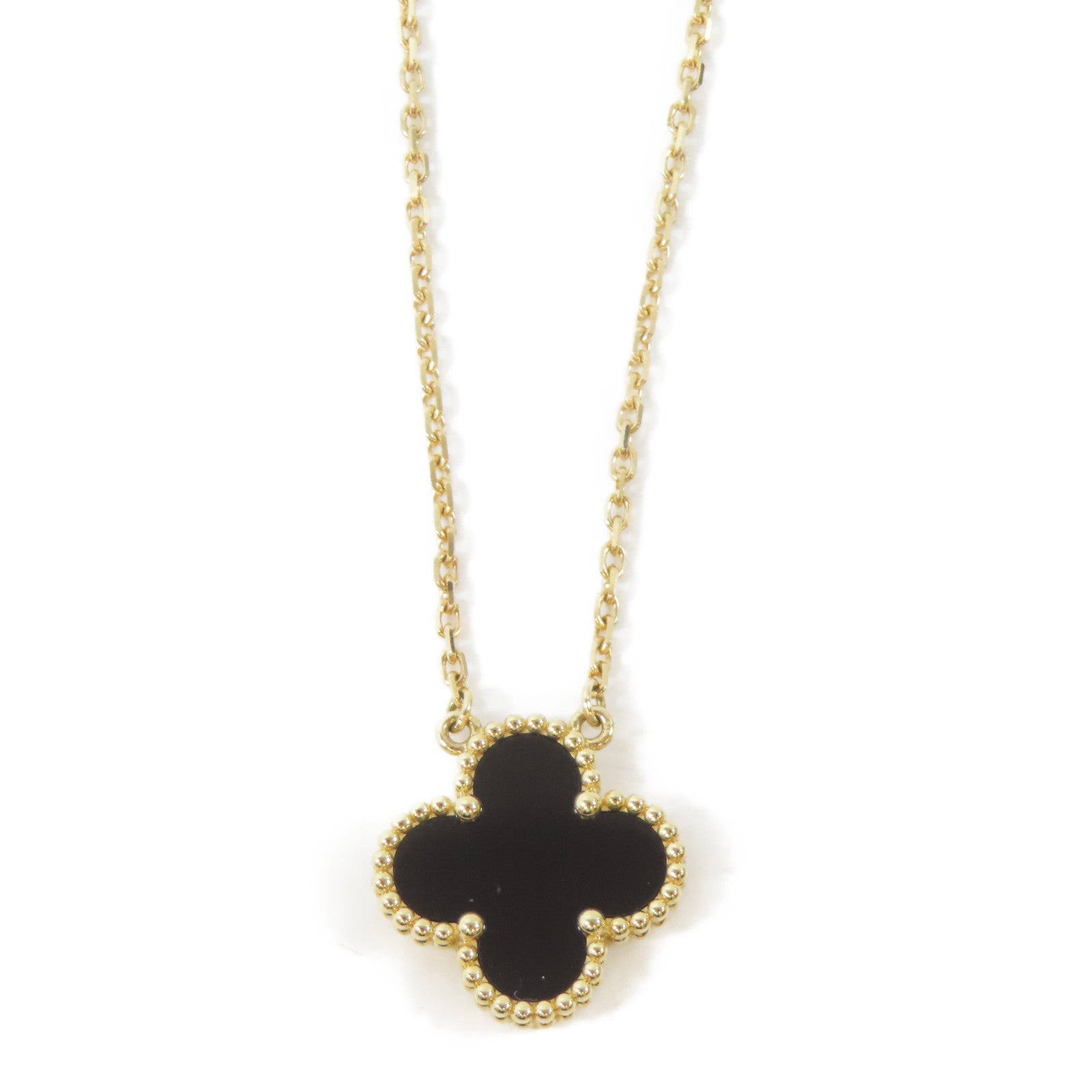 Van Cleef & Arpels 18K黃金Vintage Alhambra項鍊#42cm