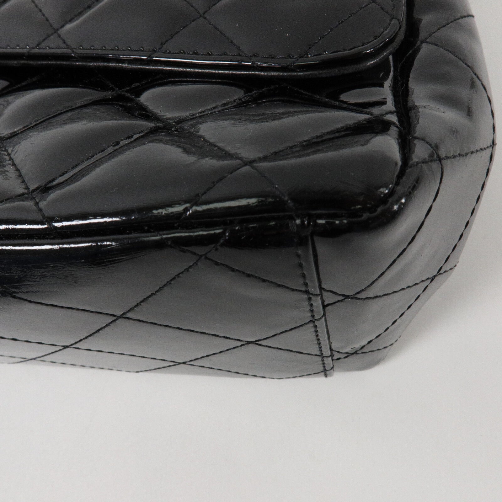 CHANEL 漆皮皮革Chain Shoulder鏈帶肩背袋