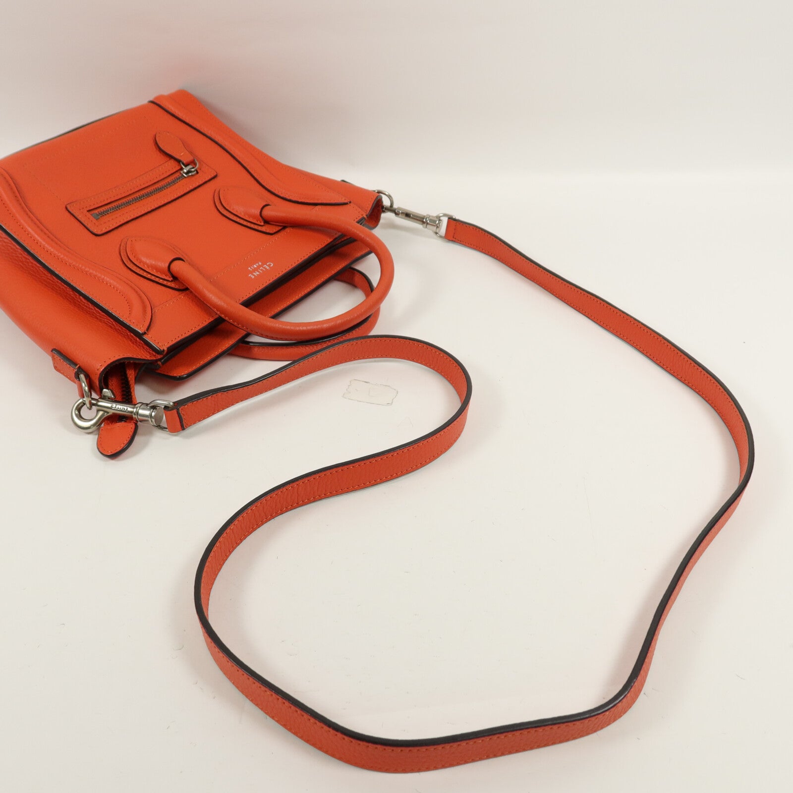 CELINE 牛皮皮革Nano Luggage手挽肩背兩用袋