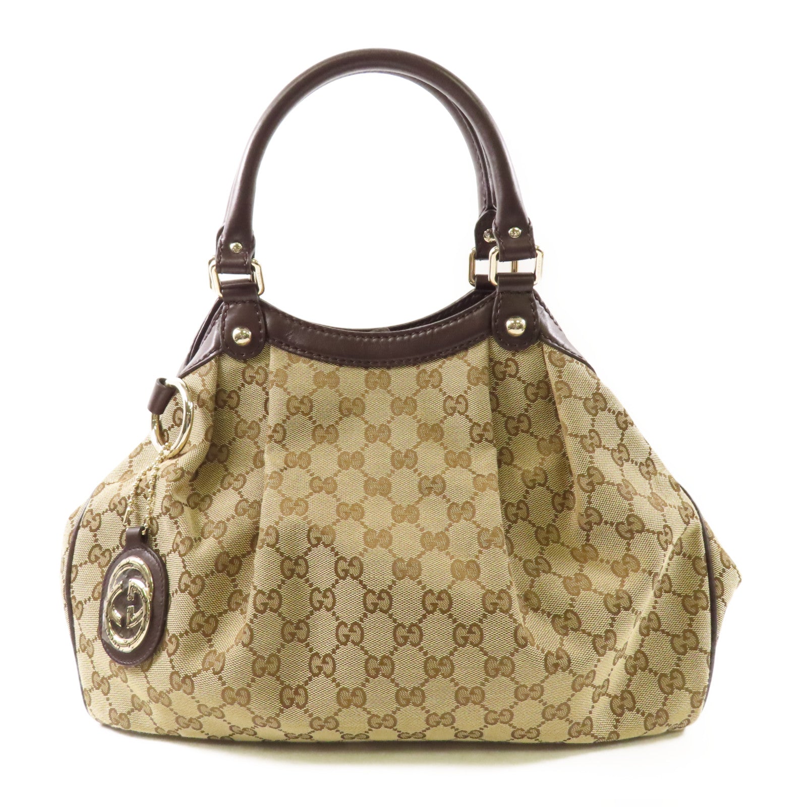 GUCCI 帆布Handbag金扣手挽袋
