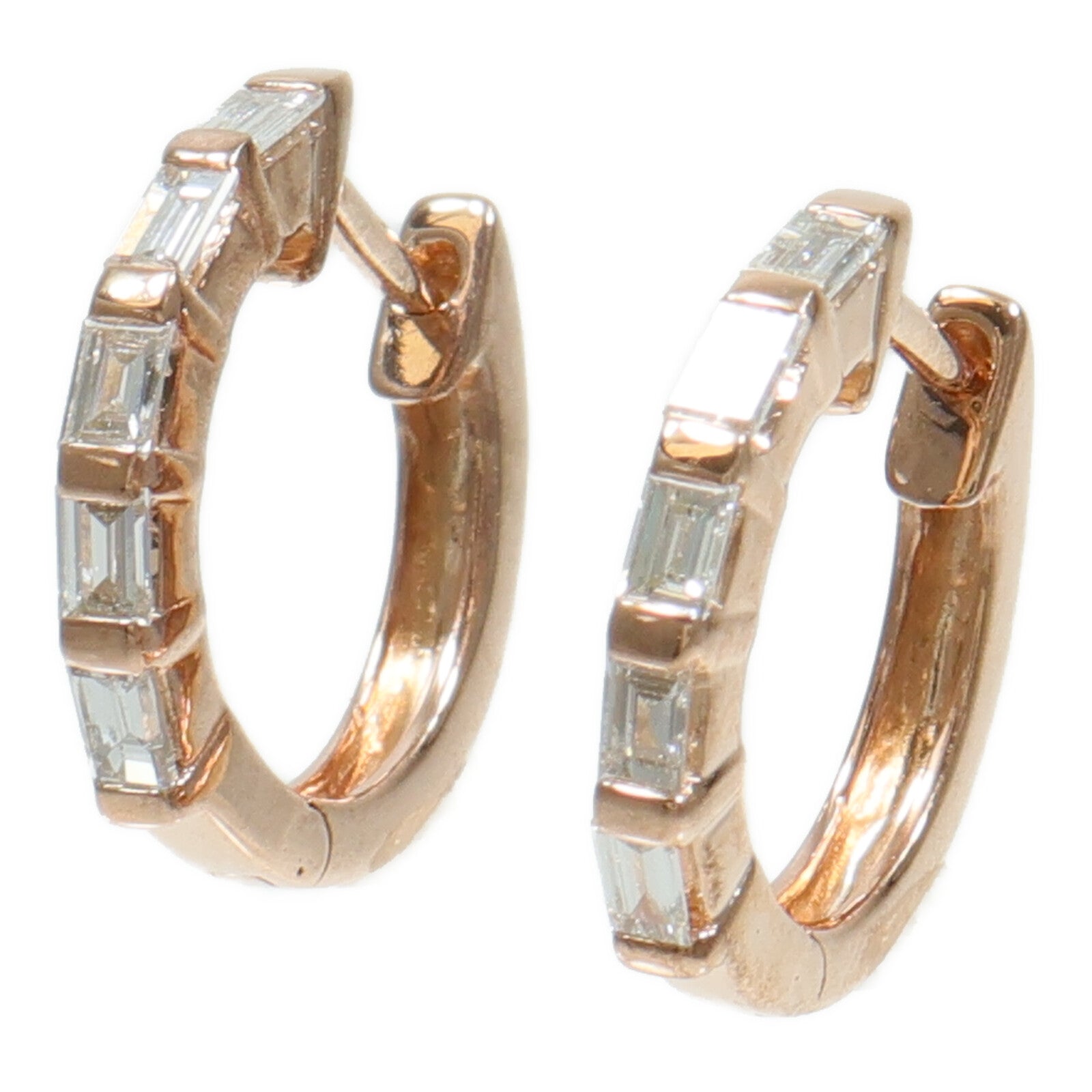 JEWELRY 18K玫瑰金Diamond Earrings鑽石耳環