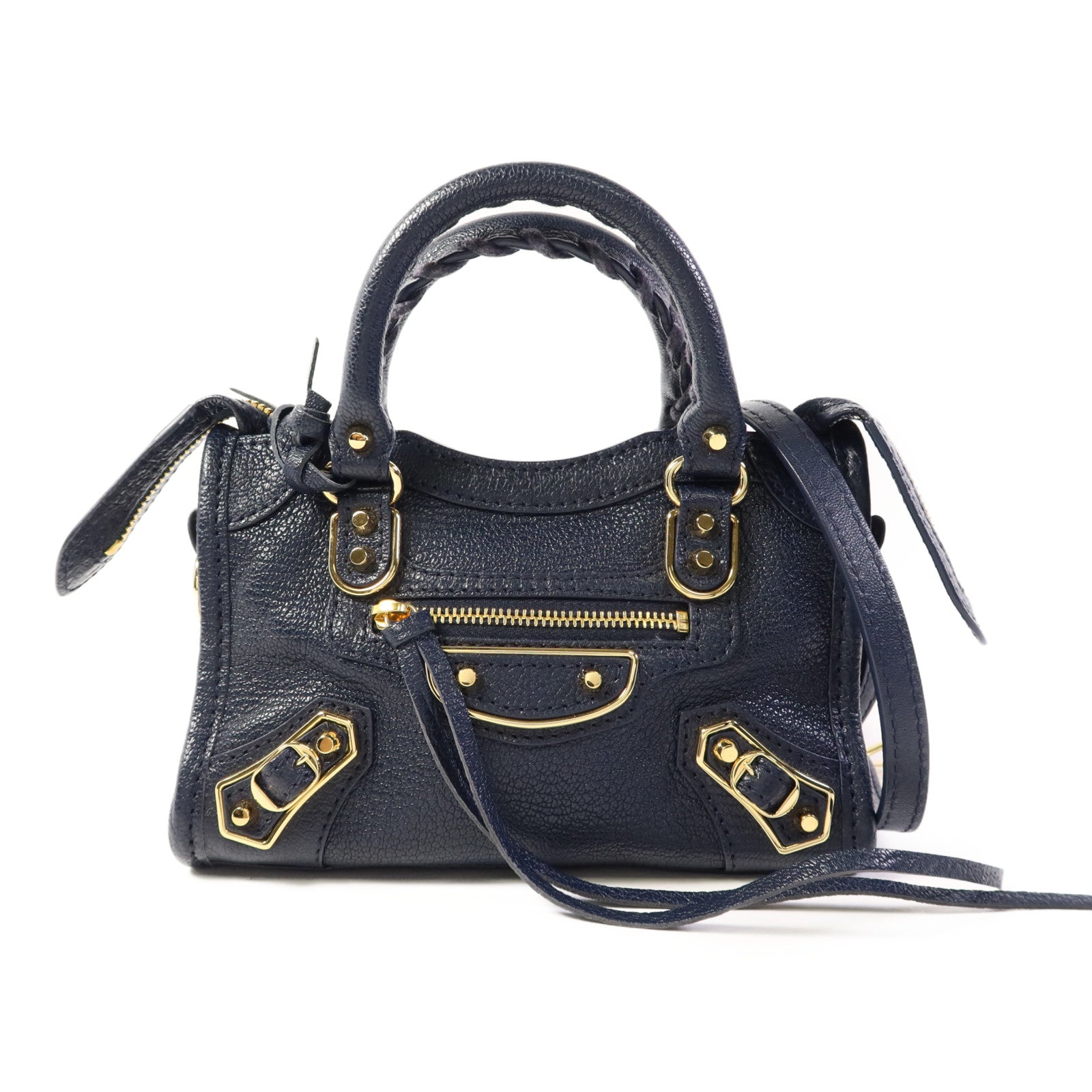 BALENCIAGA 牛皮皮革Nano City金扣手挽肩背兩用袋