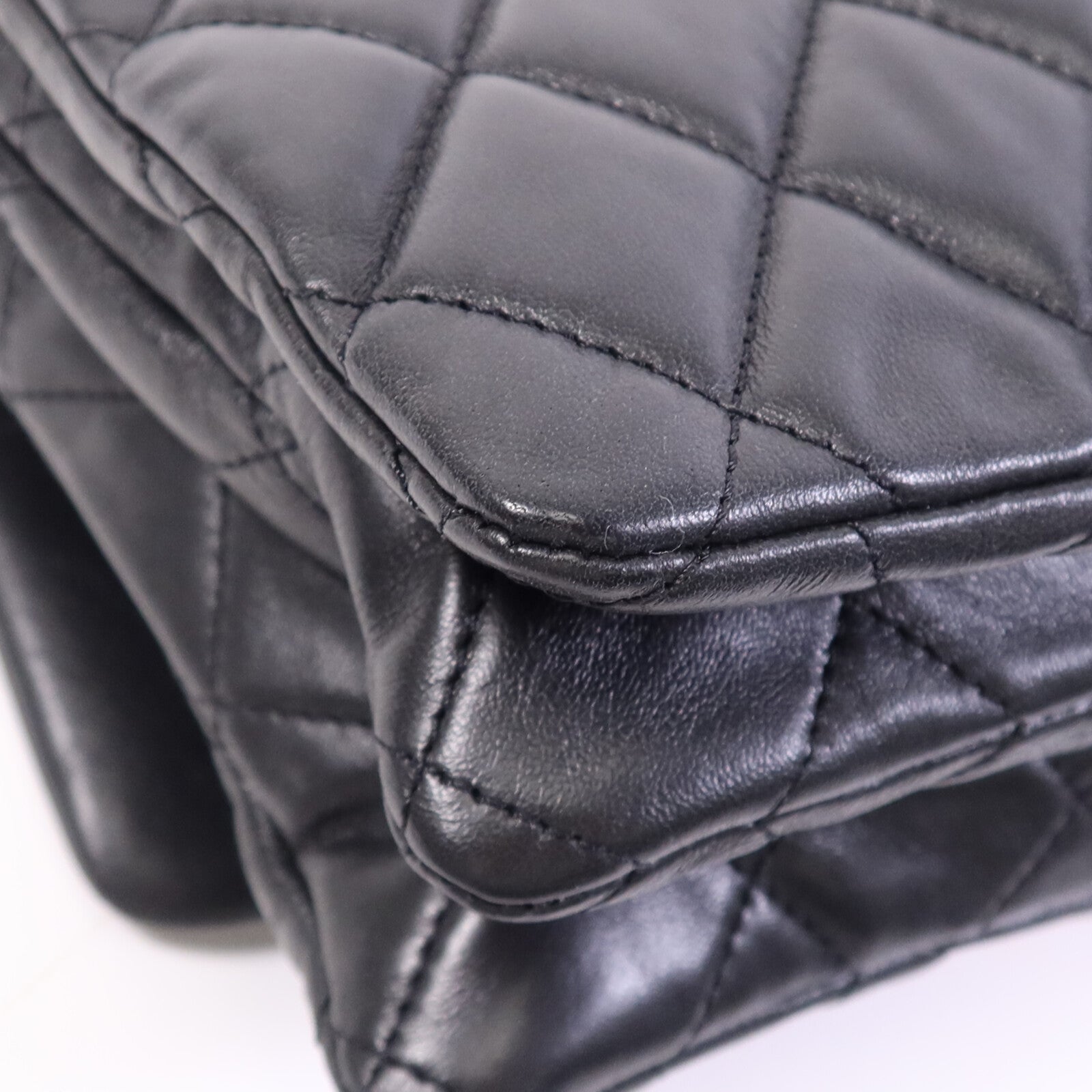 CHANEL 羊皮皮革Chain Shoulder Bag金扣鏈帶肩背袋