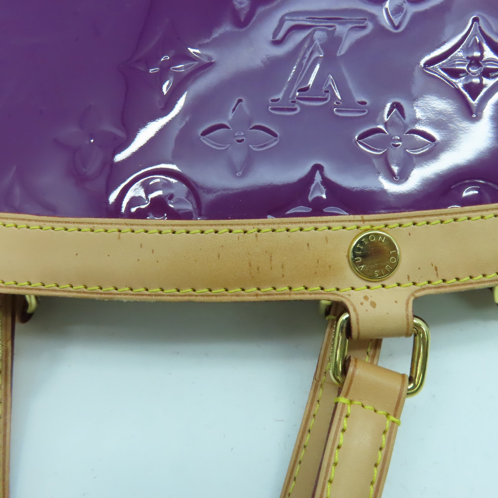 LOUIS VUITTON 【激減優惠】Monogram Vernis Blair MM金扣手挽肩背兩用袋紫色