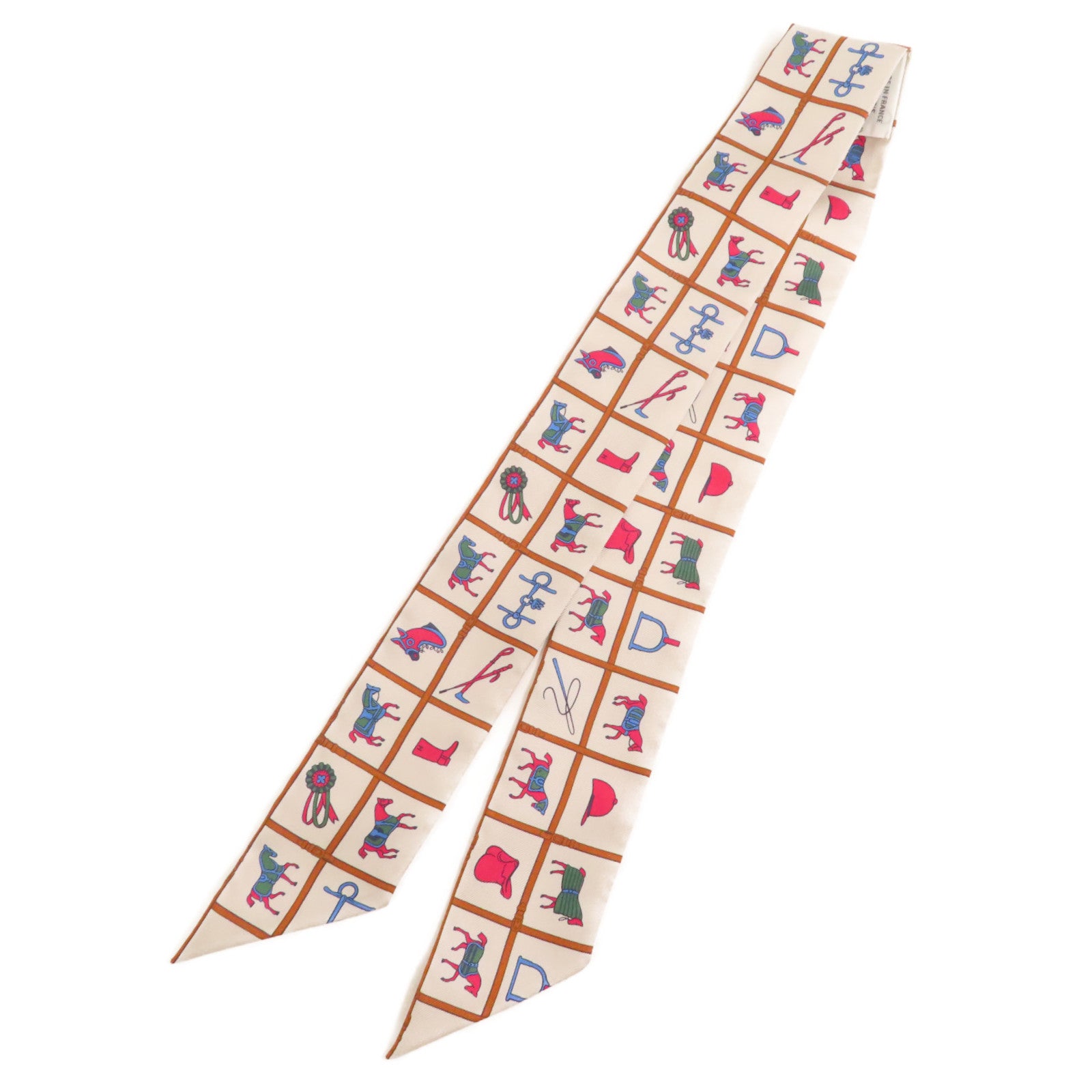 HERMES Twilly Scarf Scarves Silk Multicolor