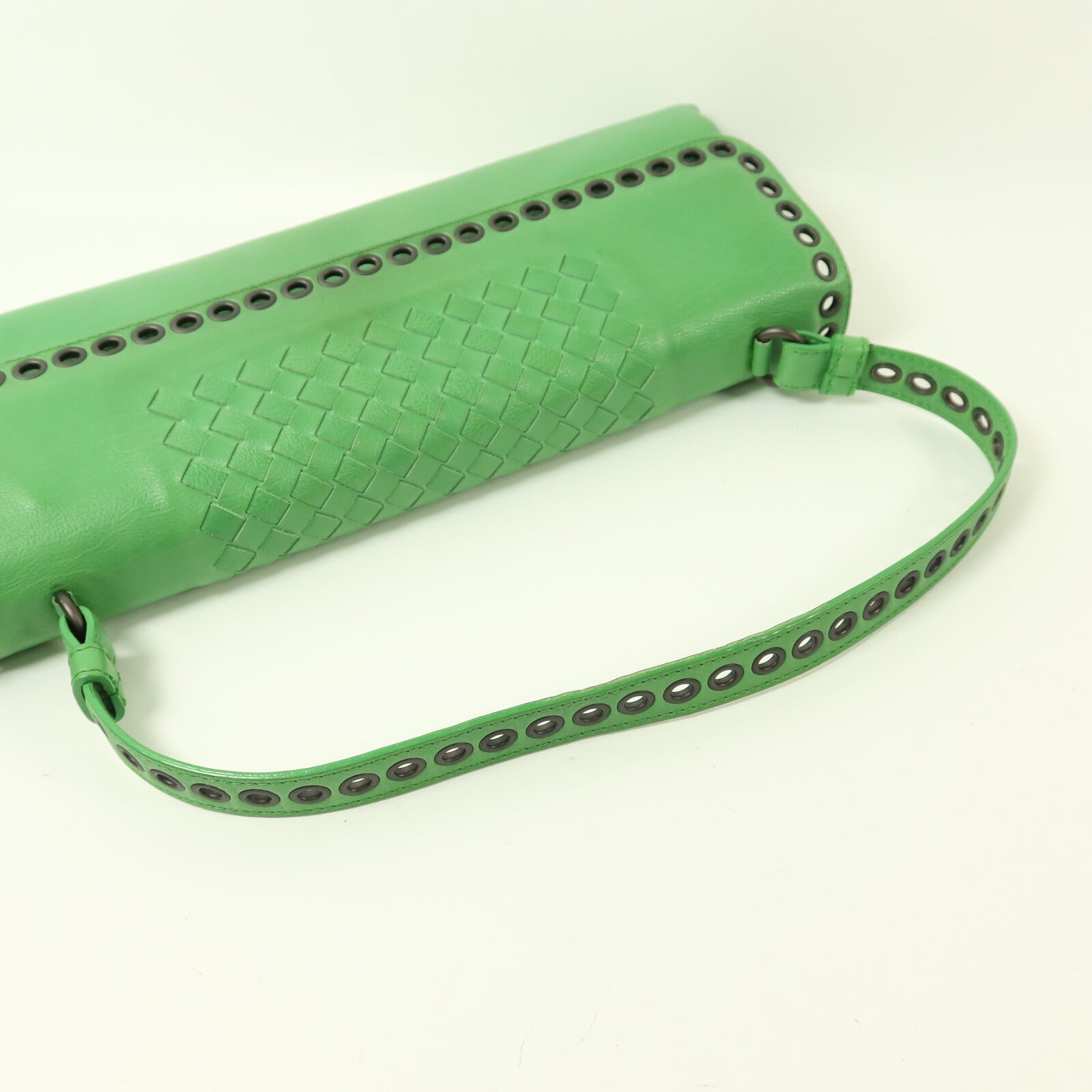 BOTTEGA VENETA 牛皮皮革Shoulder Bag銀扣手挽袋